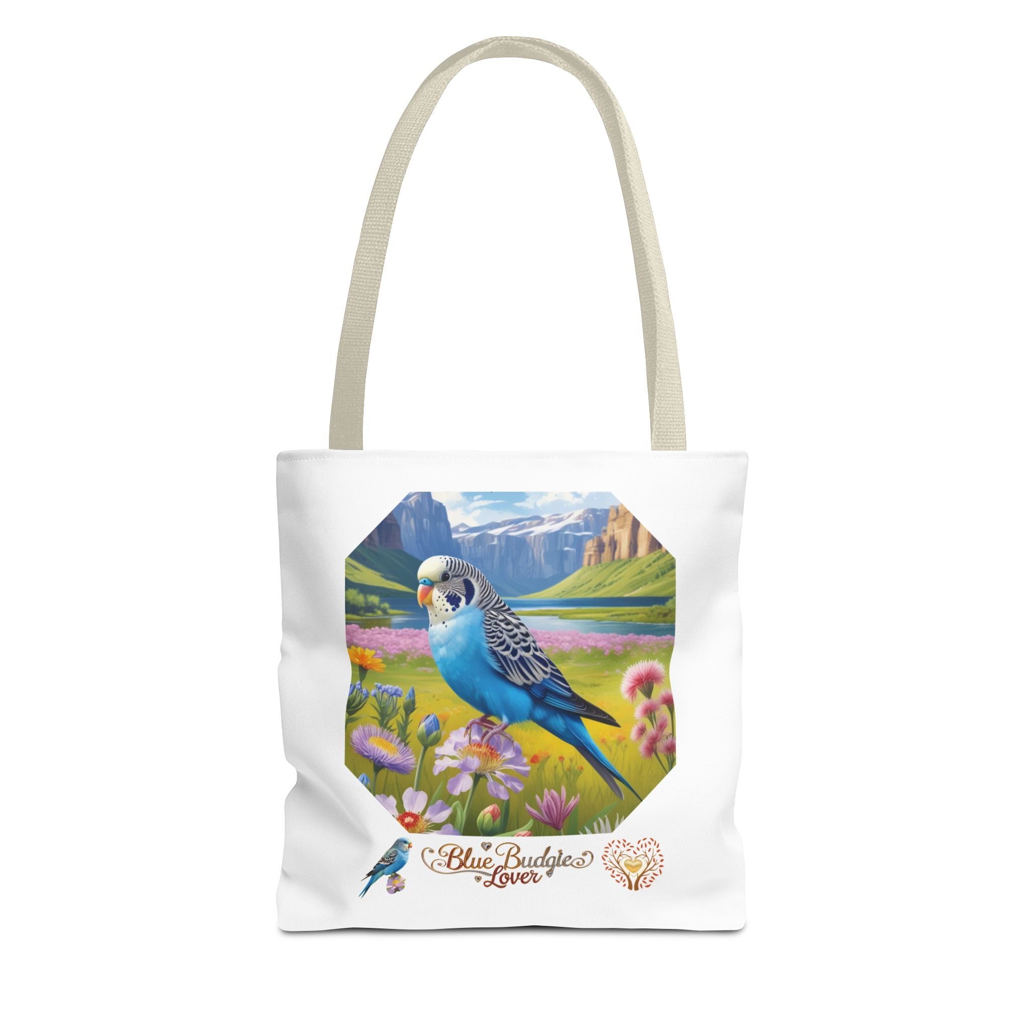 Blue Budgie Lover Nature Scenic Tote Bag