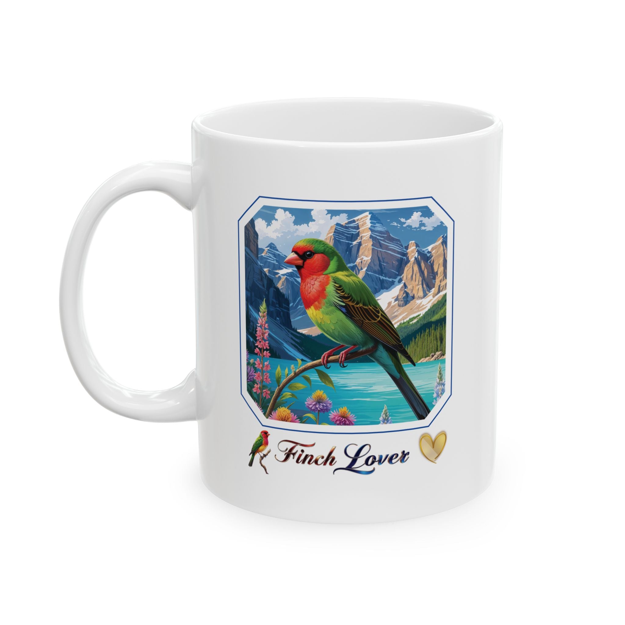 Finch Lover Mountain Mug