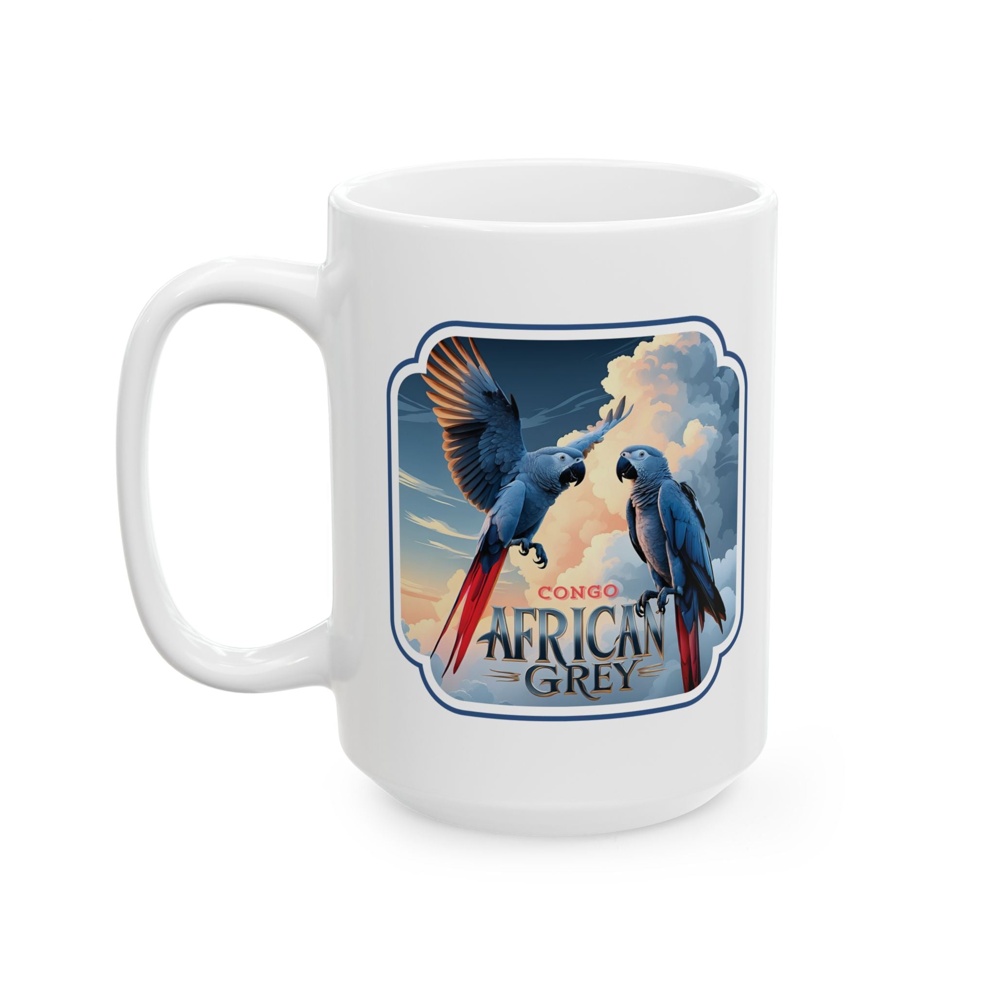African Grey Lover Ceramic Mug