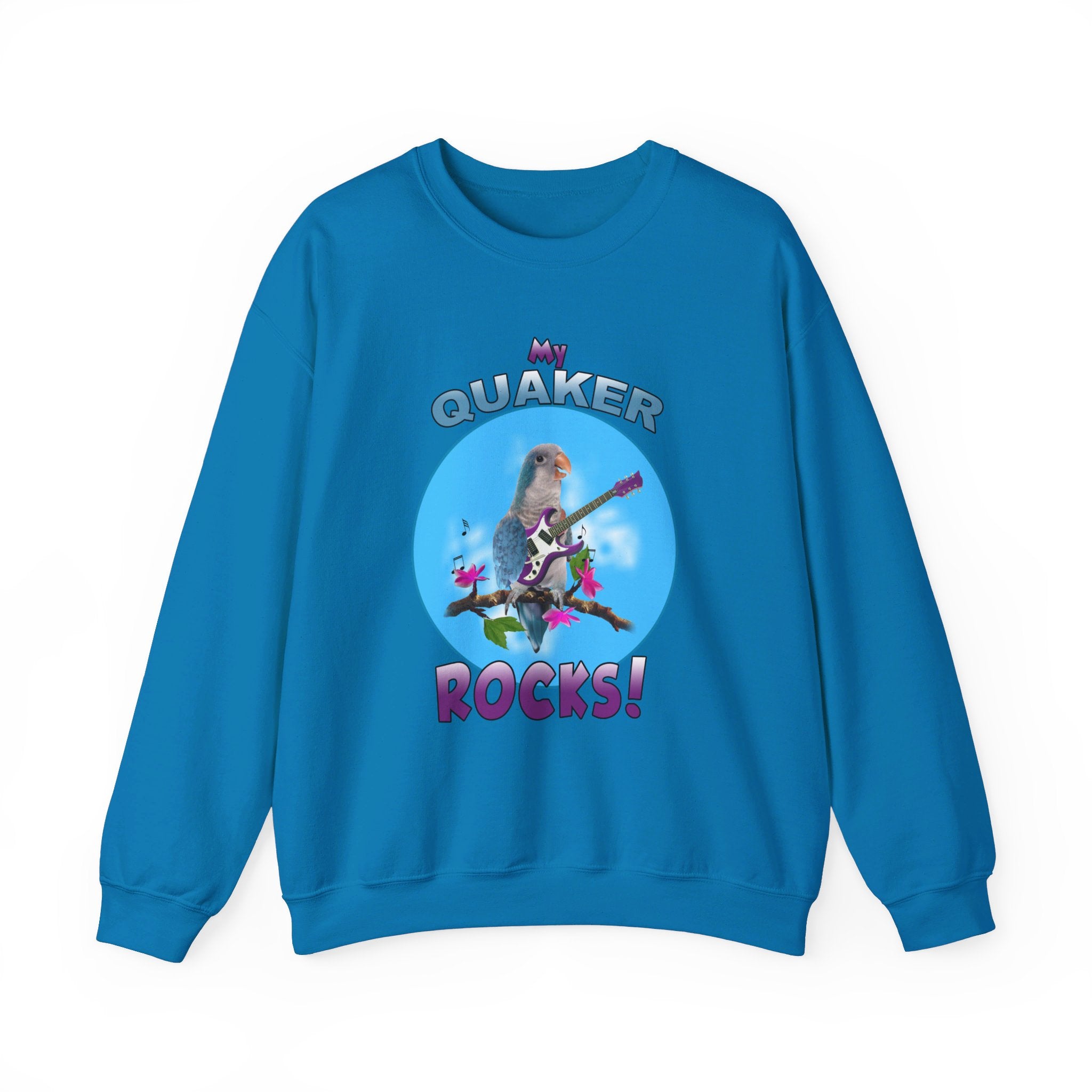 My Blue Quaker Rocks Guitar Sweatshirt