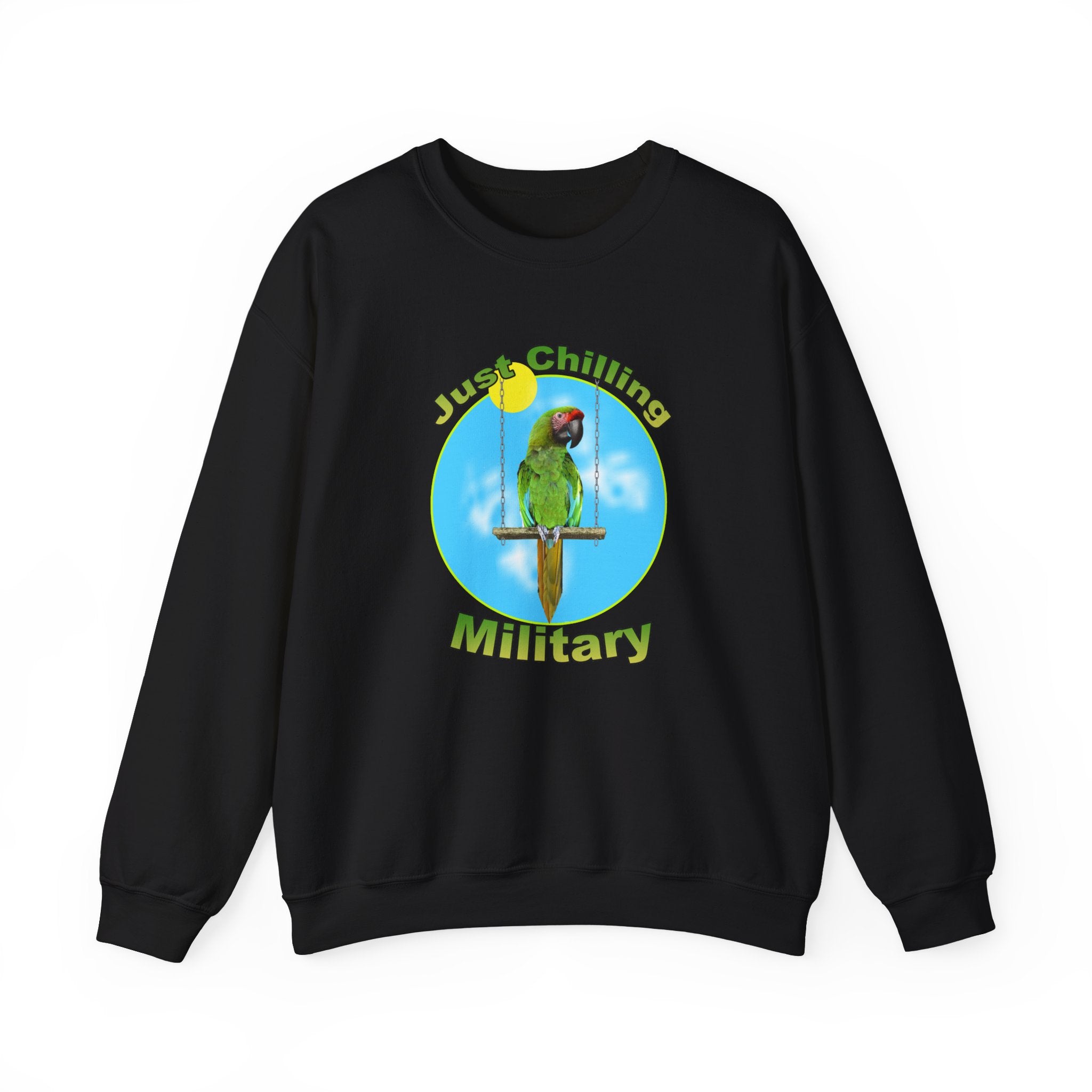 Just Chilling Swing Military Sweatshirt