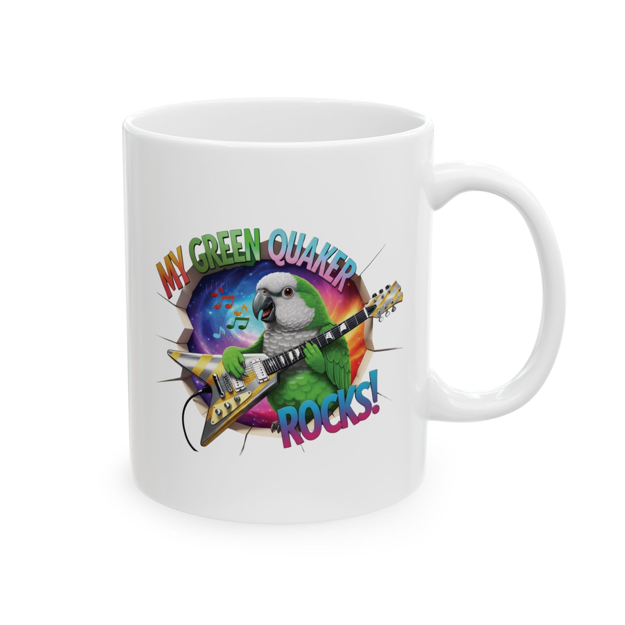 My Green Quaker Rocks Mug