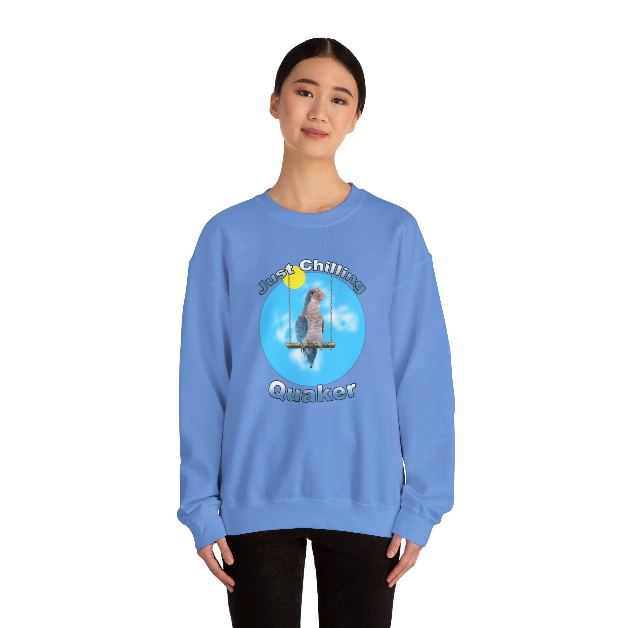 Just Chilling Swing Blue Quaker Sweatshirt