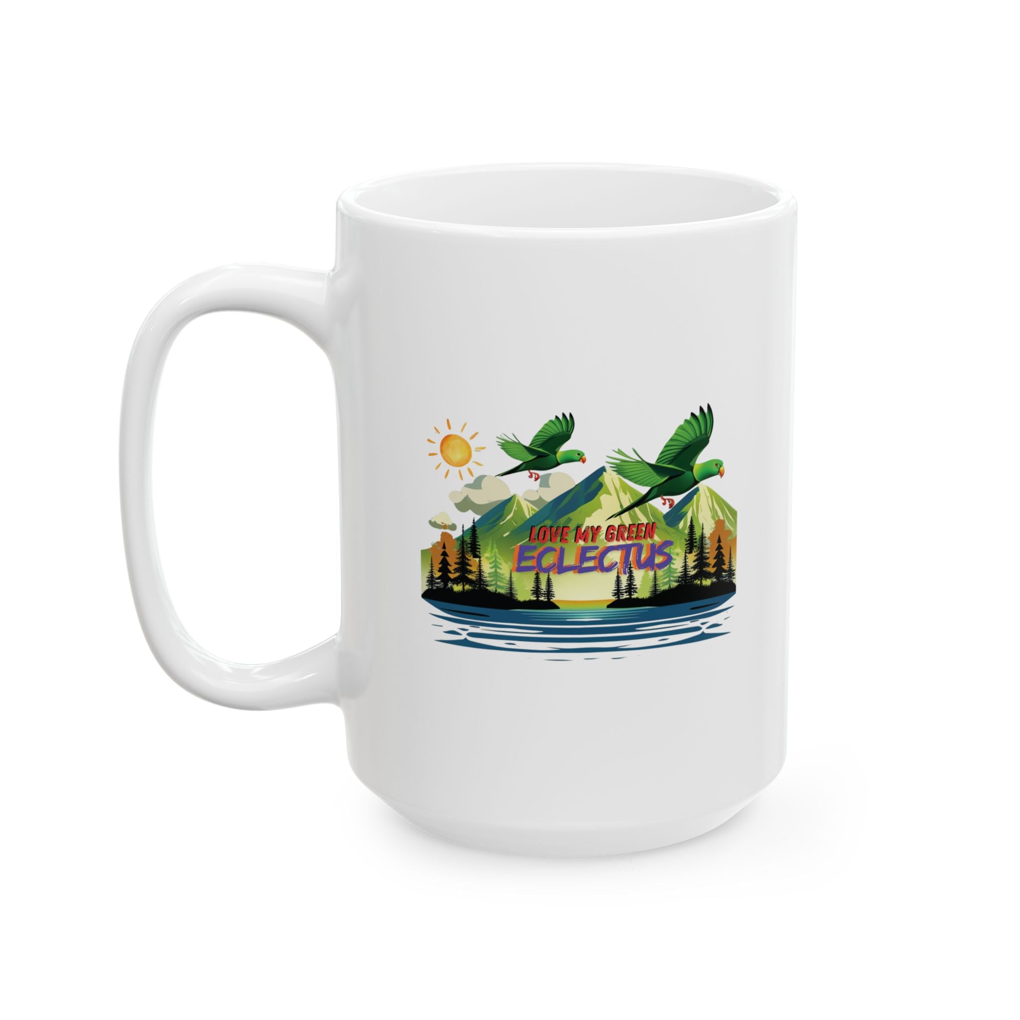 Love My Green Eclectus Mug