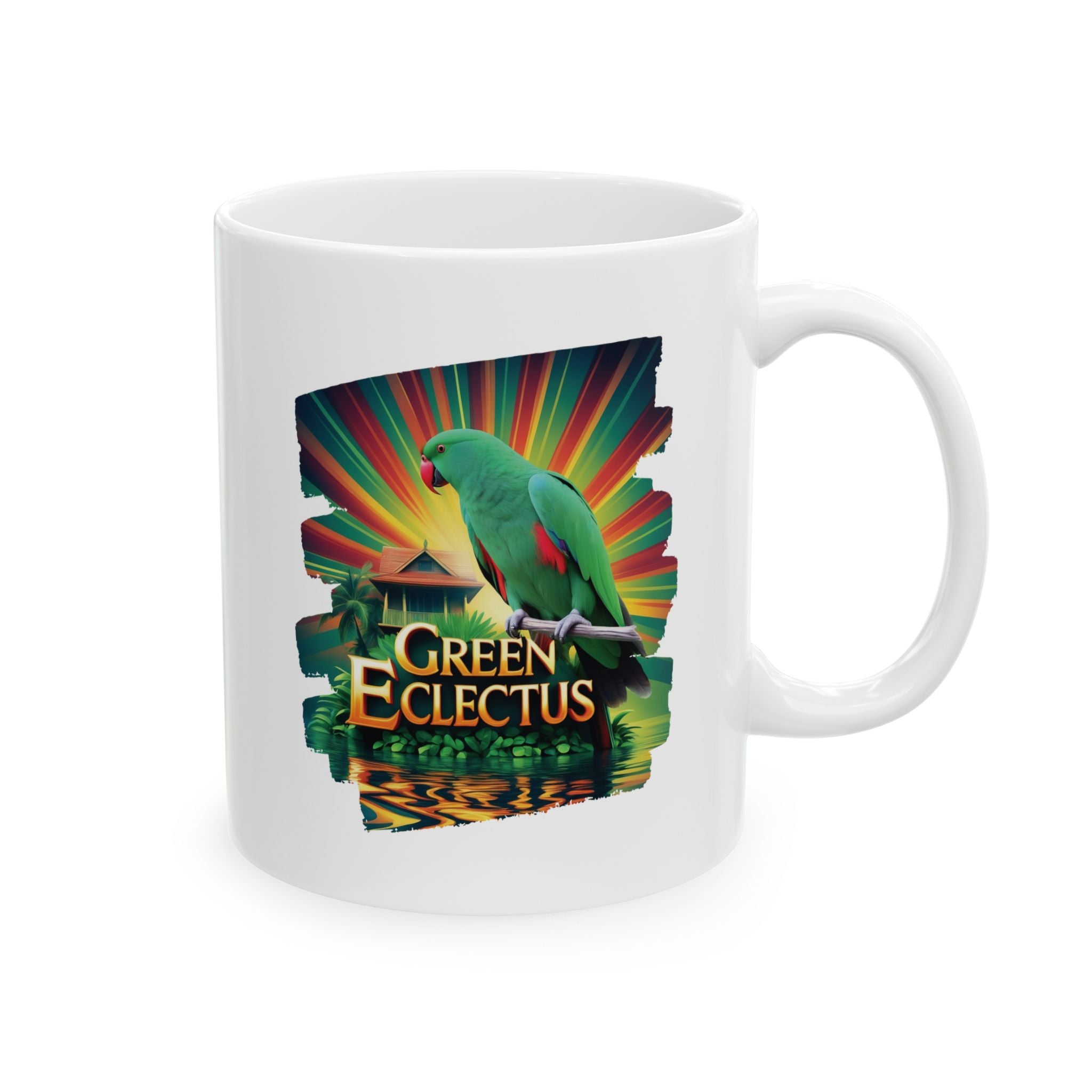 Green Eclectus Mug