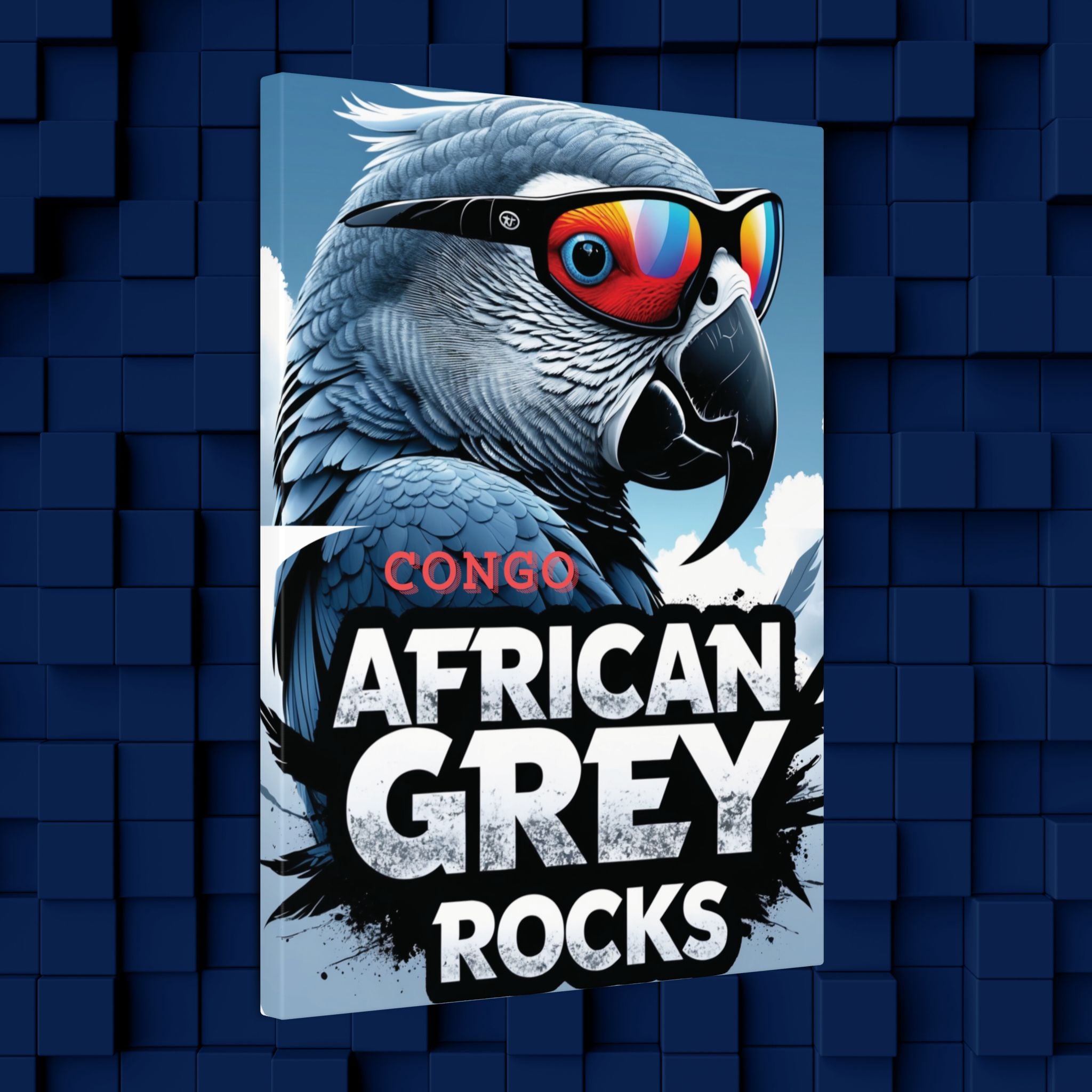 African Grey Congo Rocks Wall-Hanging