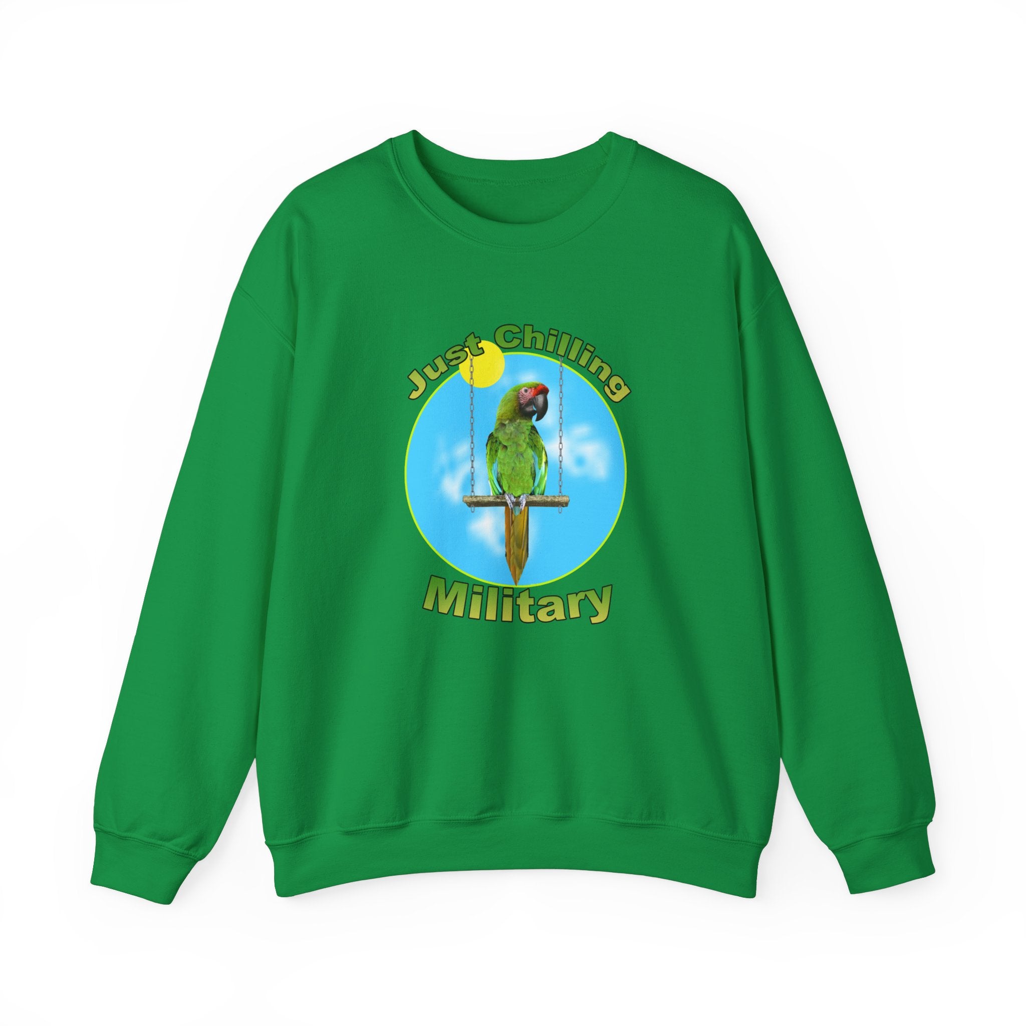 Just Chilling Swing Military Sweatshirt