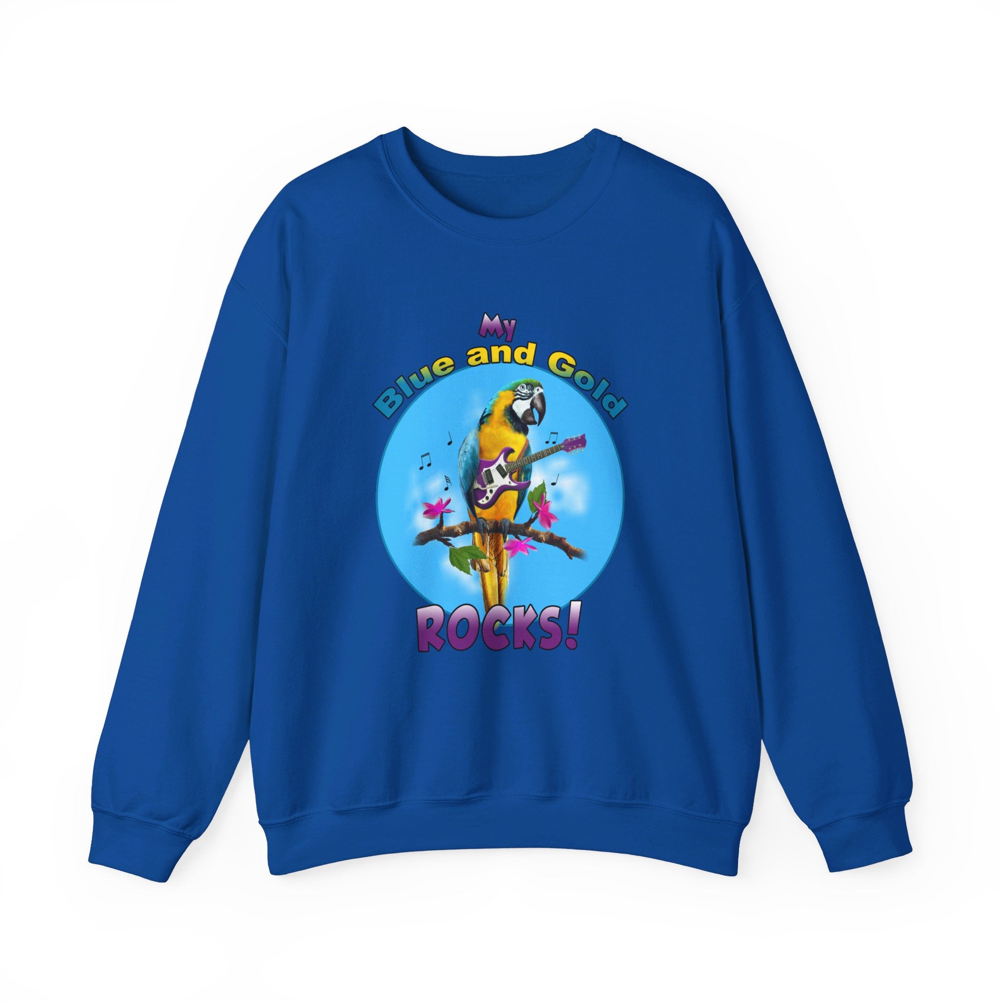 My Blue And Gold Rocks Guitar Sweatshirt