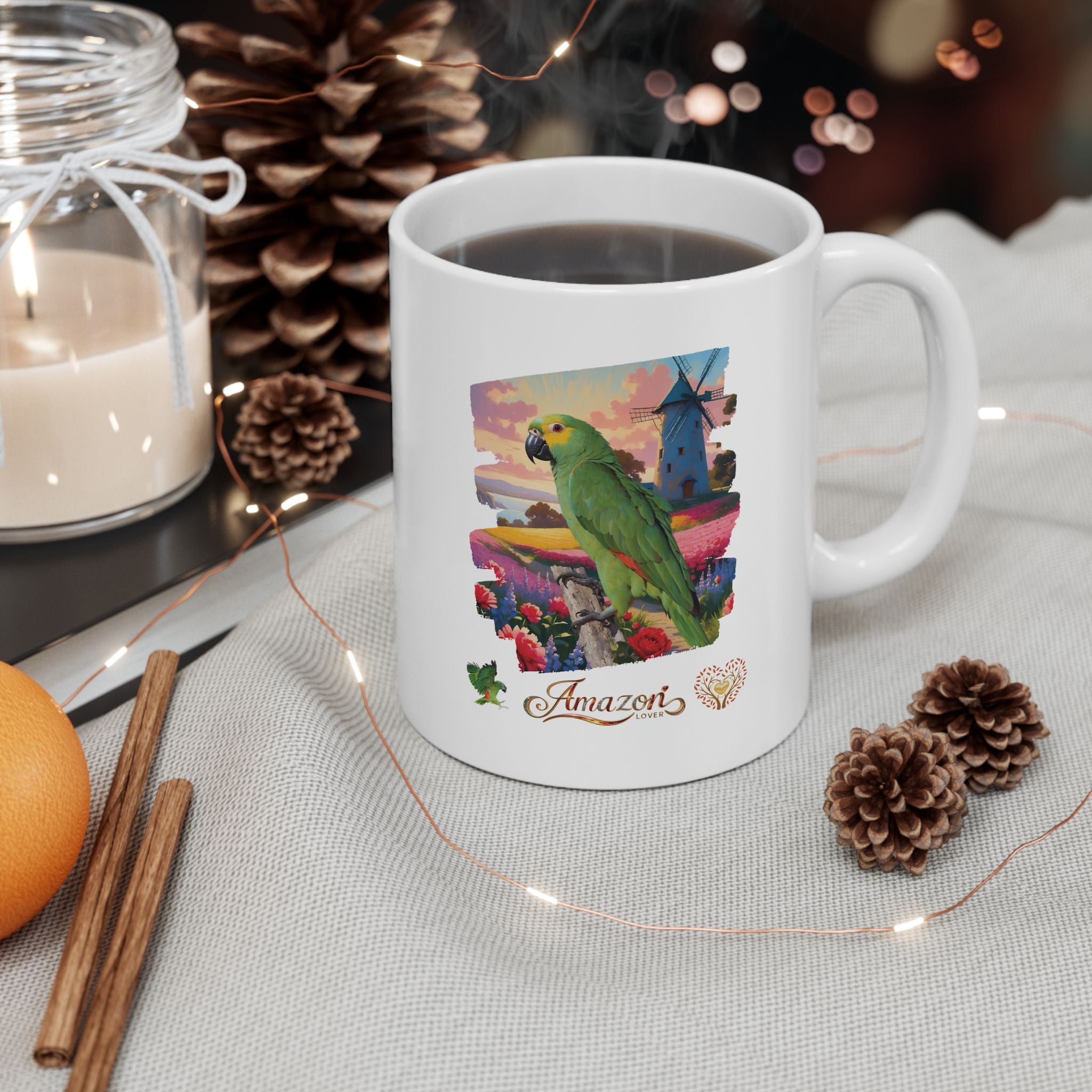 Amazon Lover Floral Scenic Mug