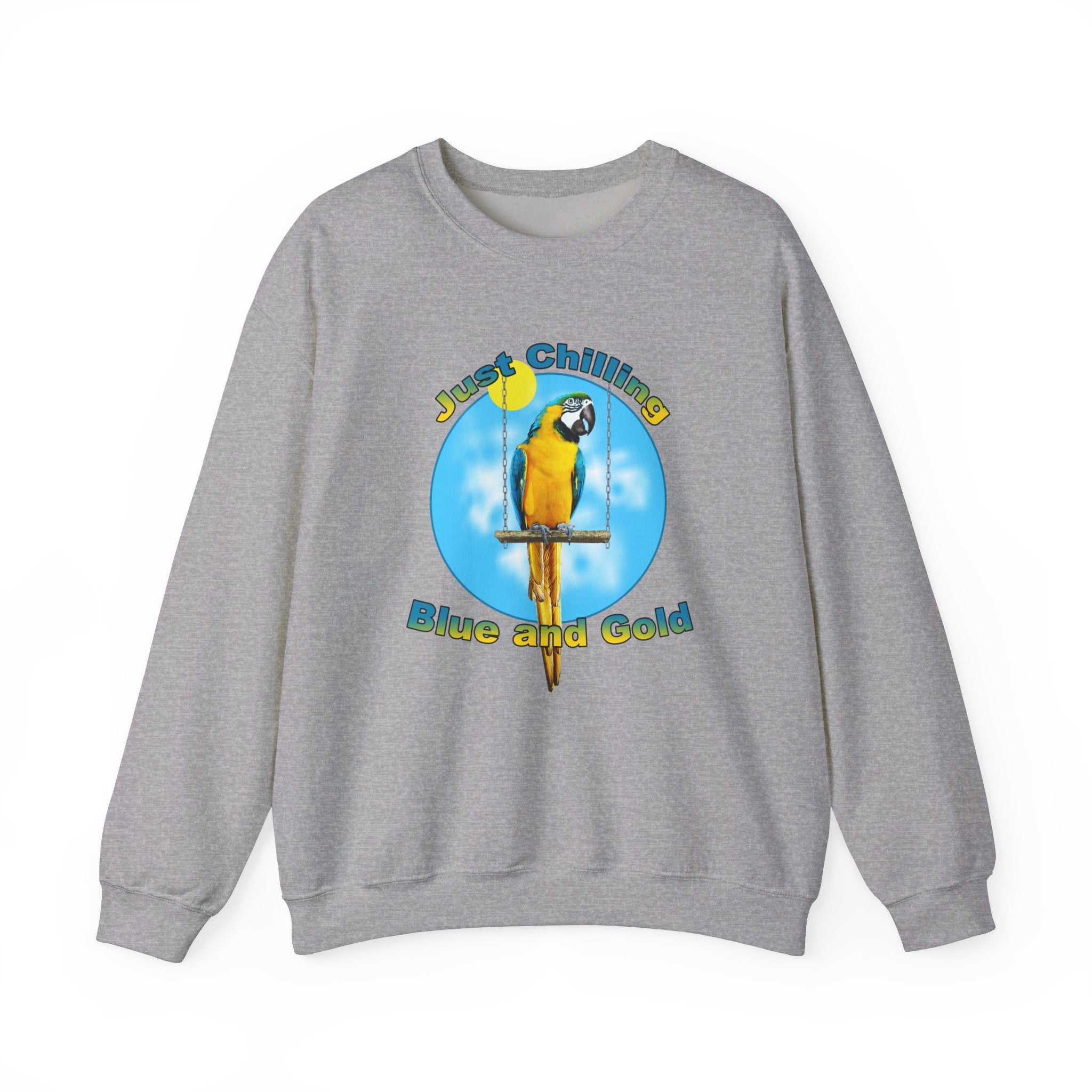 Just Chilling Swing Blue And Gold Sweatshirt