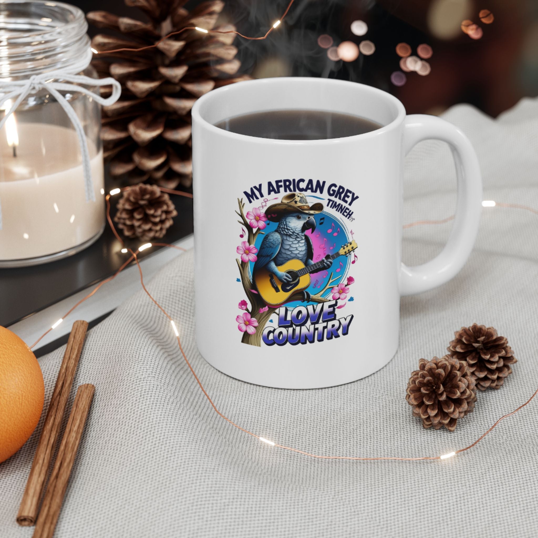 African Grey Timneh Love Country Mug