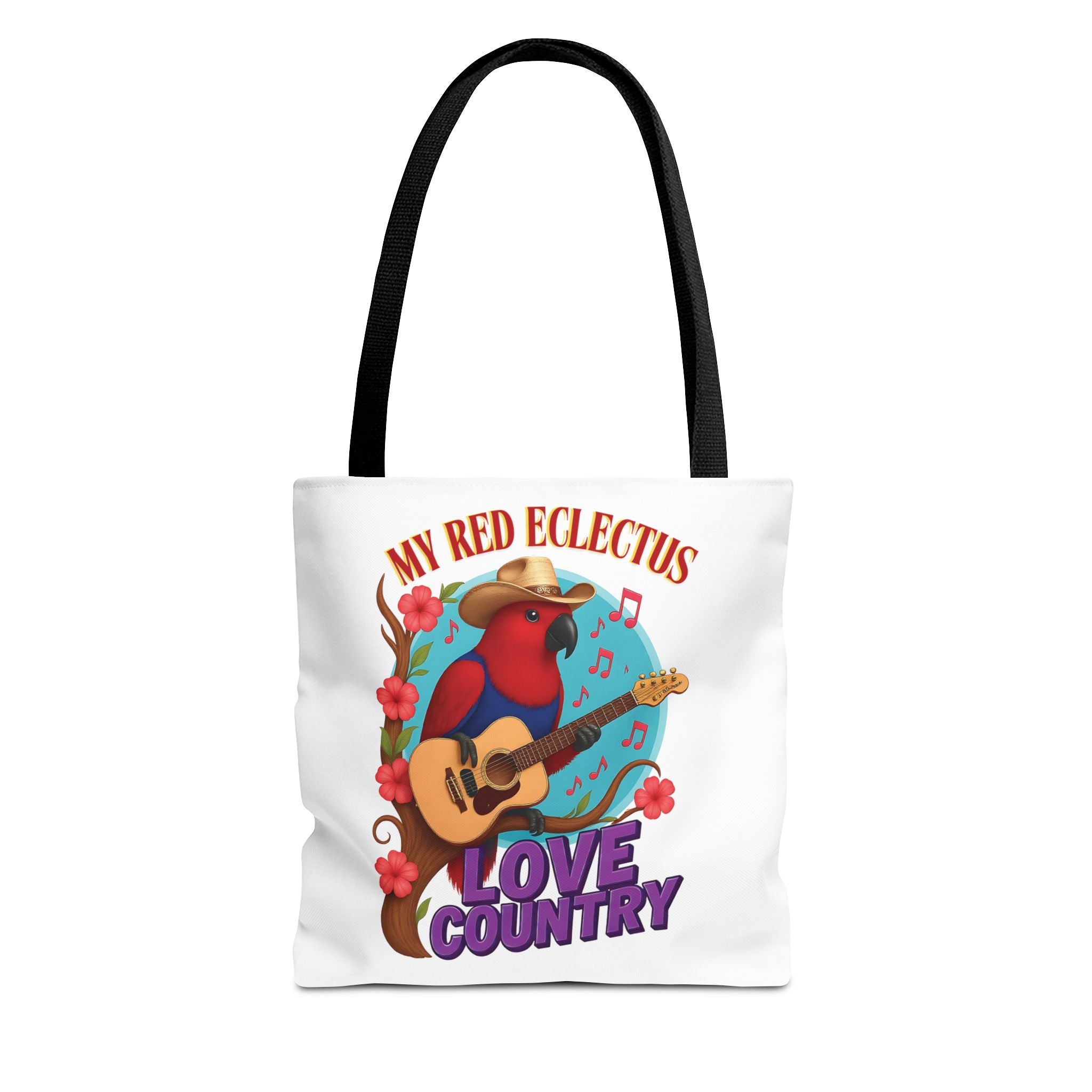 Red Eclectus Tote Bag
