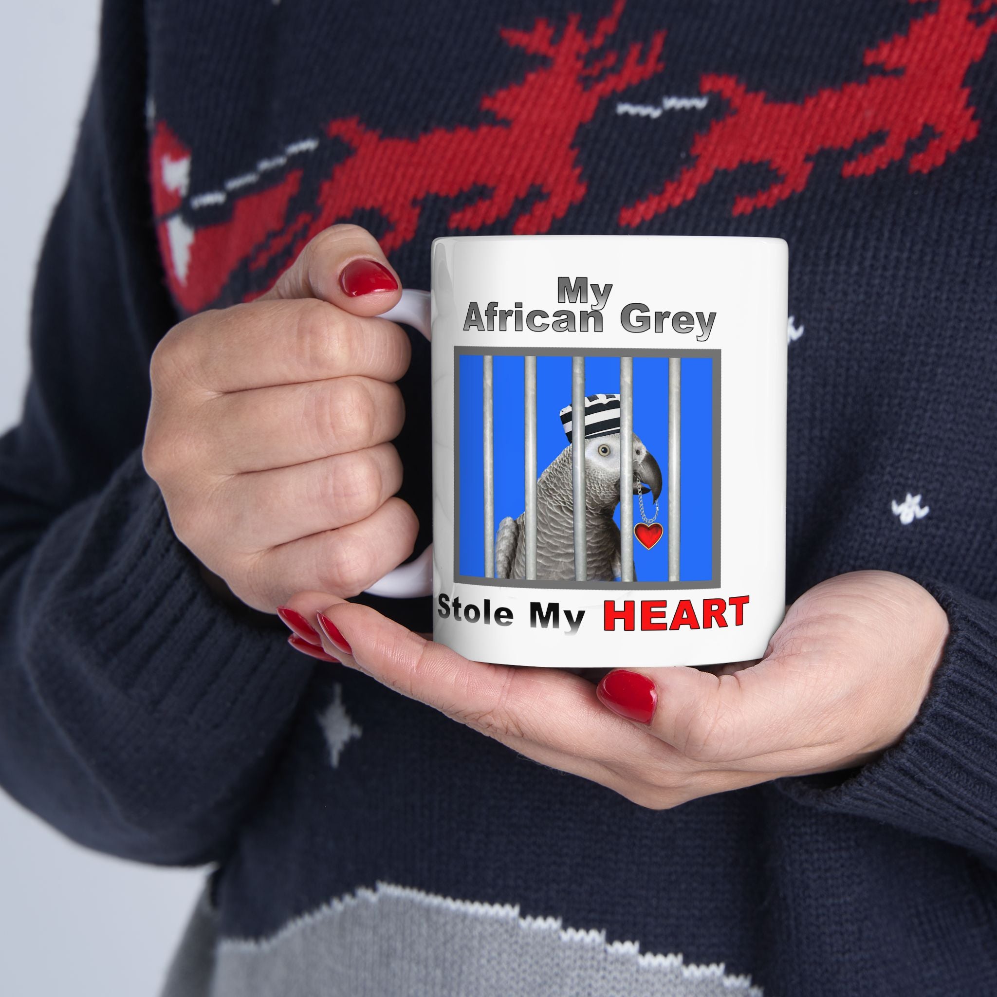 My African Grey Stole My Heart Mug