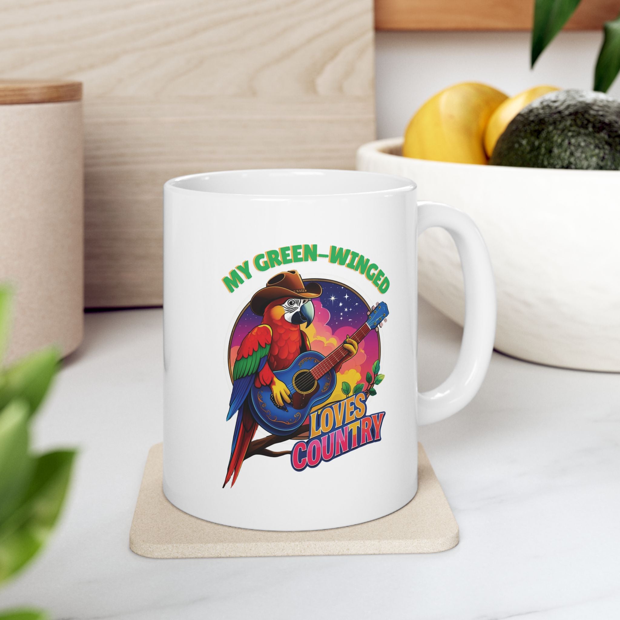 Green-Winged Loves Country Mug