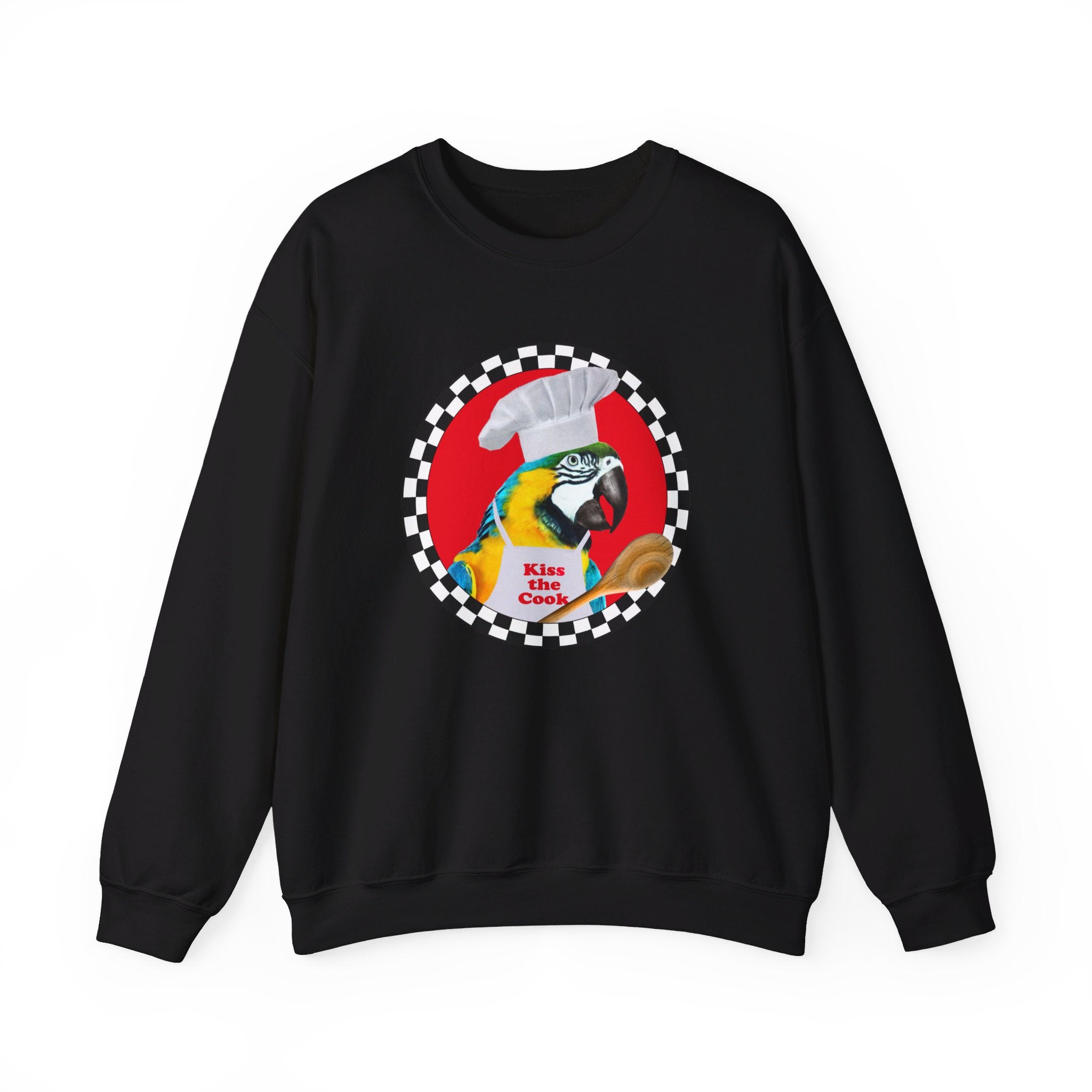 Kiss The Cook Spoon Blue And Gold Sweatshirt