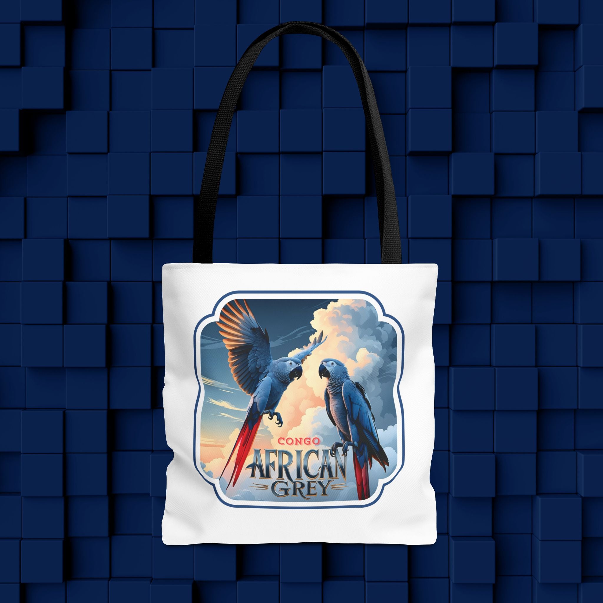 Tote Bag with African Grey Design