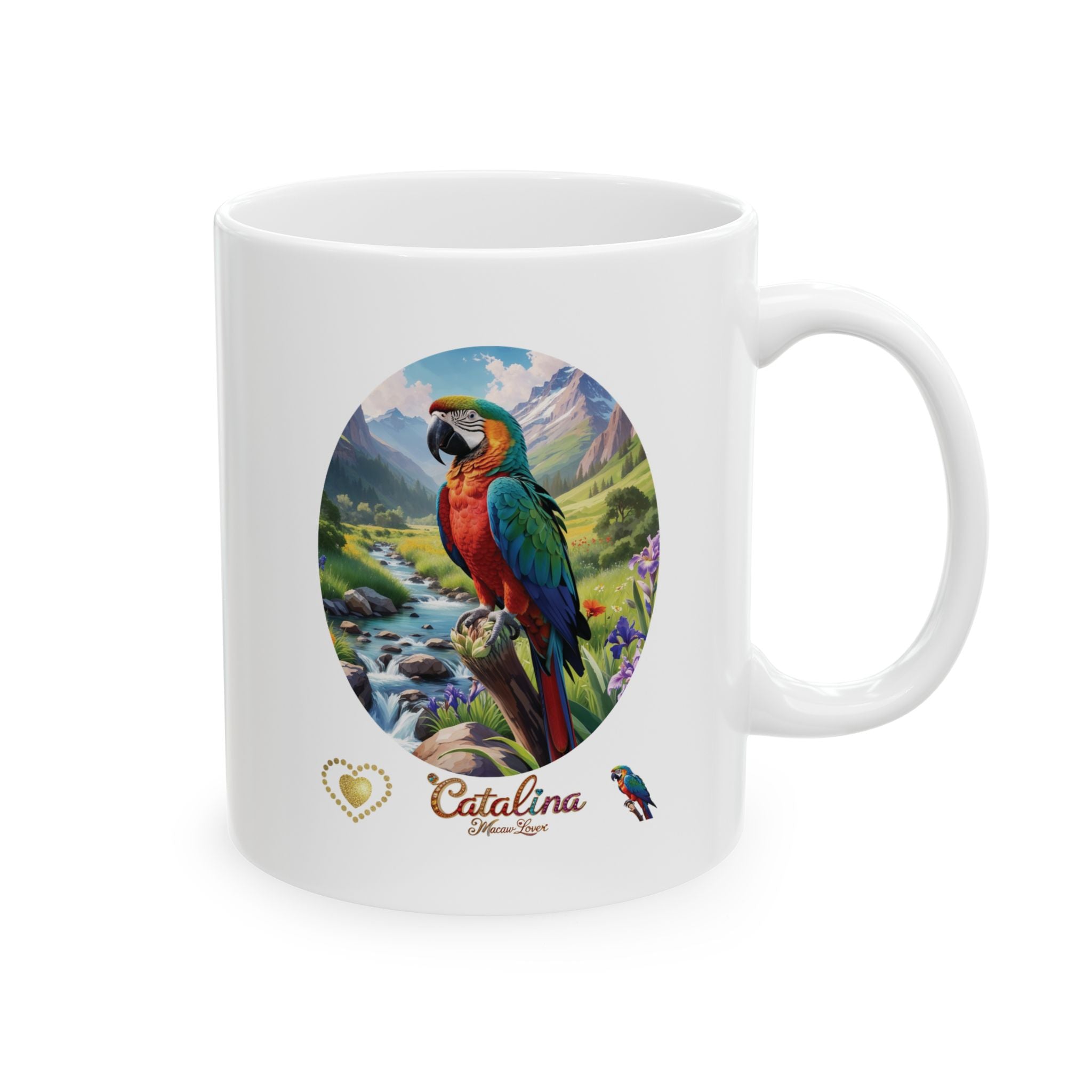 Mountain Catalina Macaw Lover Mug