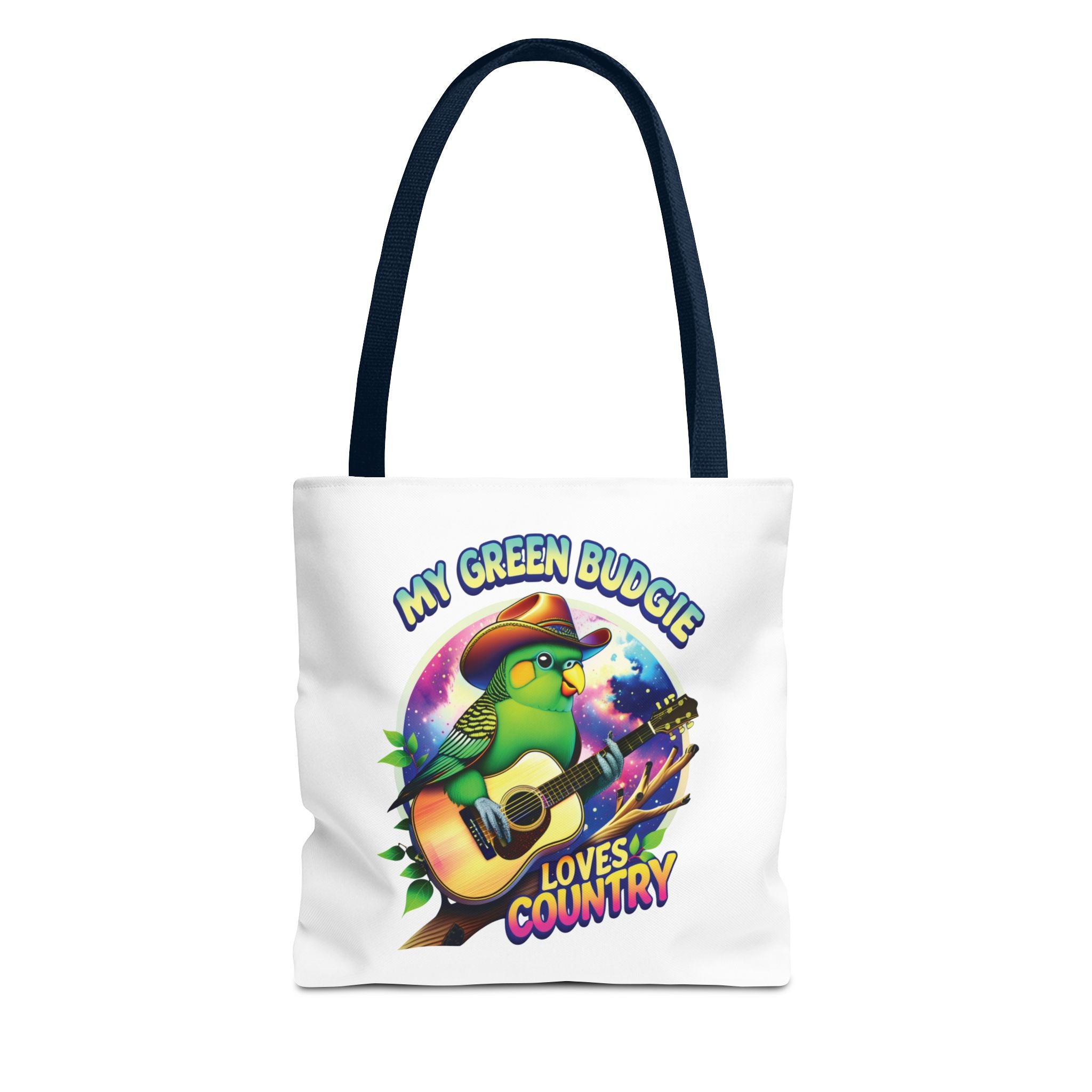 Green Budgie Loves Country Tote Bag