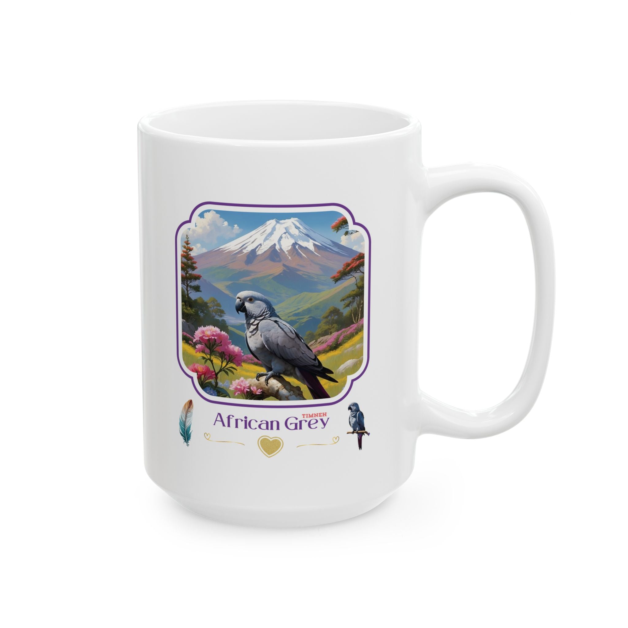 African Grey Timneh Mountain Mug