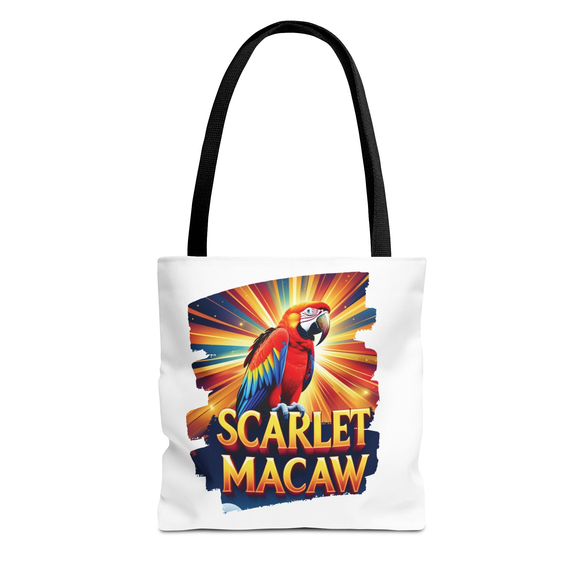 Scarlet Macaw Sunburst Tote Bag