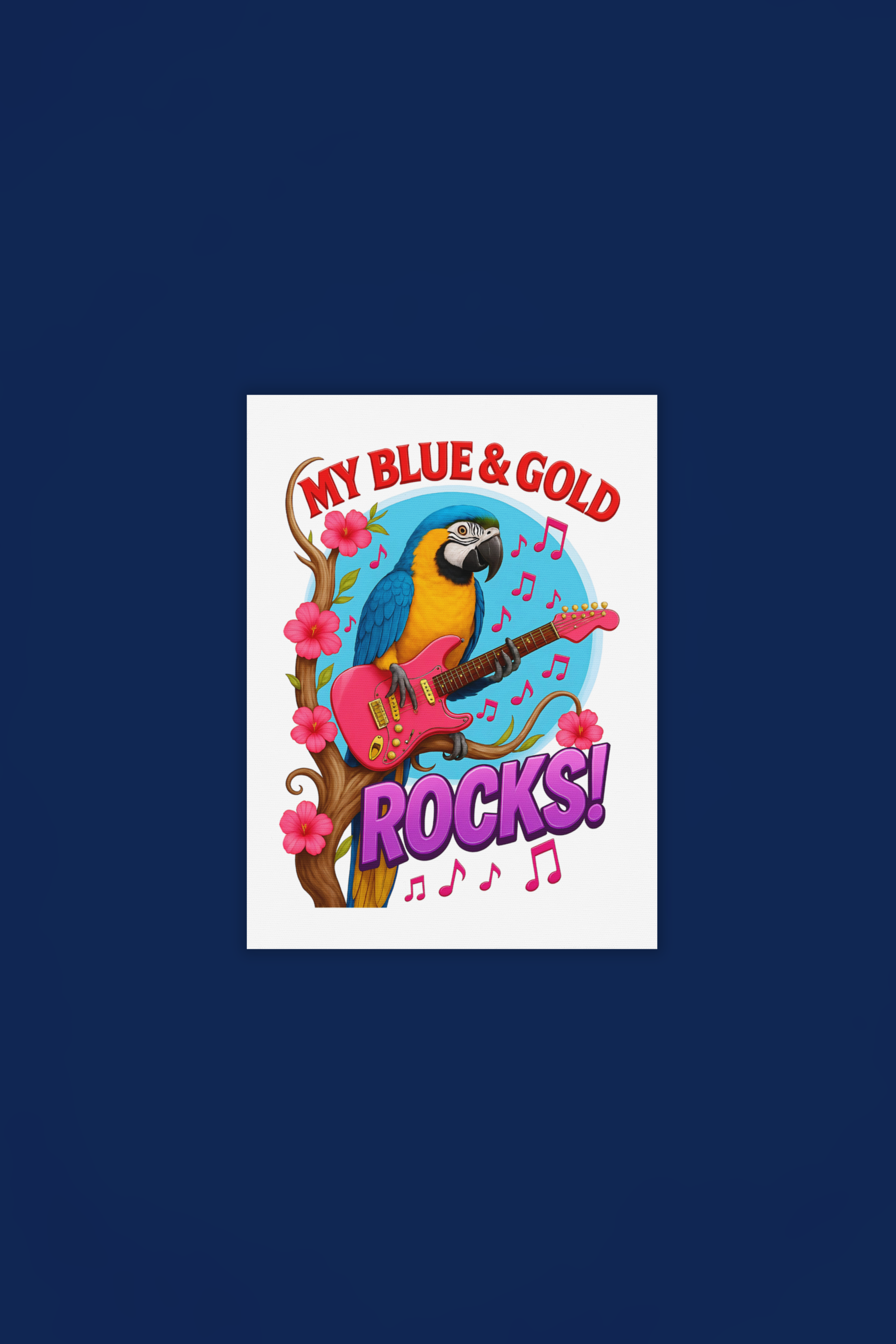 My Blue & Gold Rocks Wall-Hanging