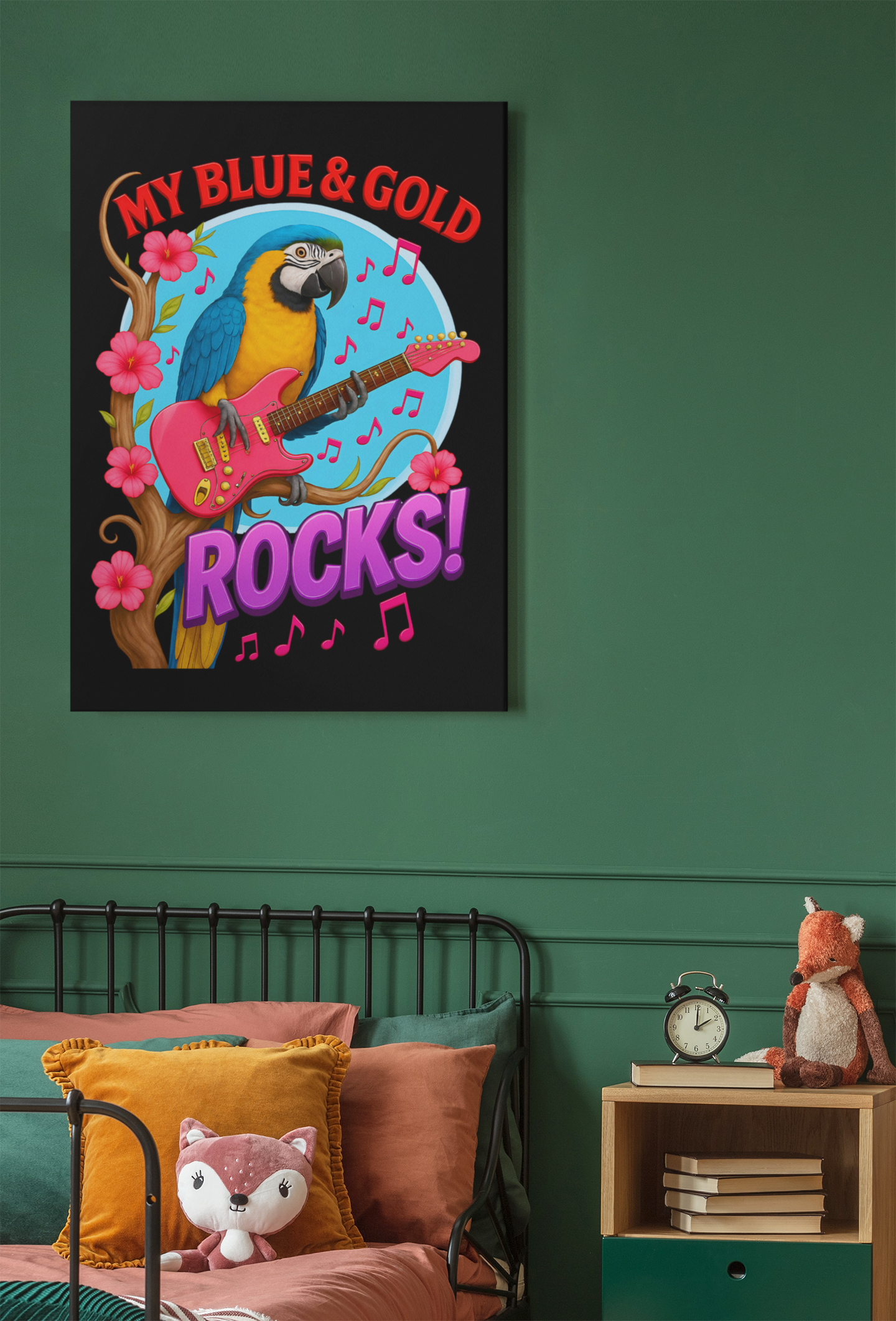 My Blue & Gold Rocks Wall-Hanging
