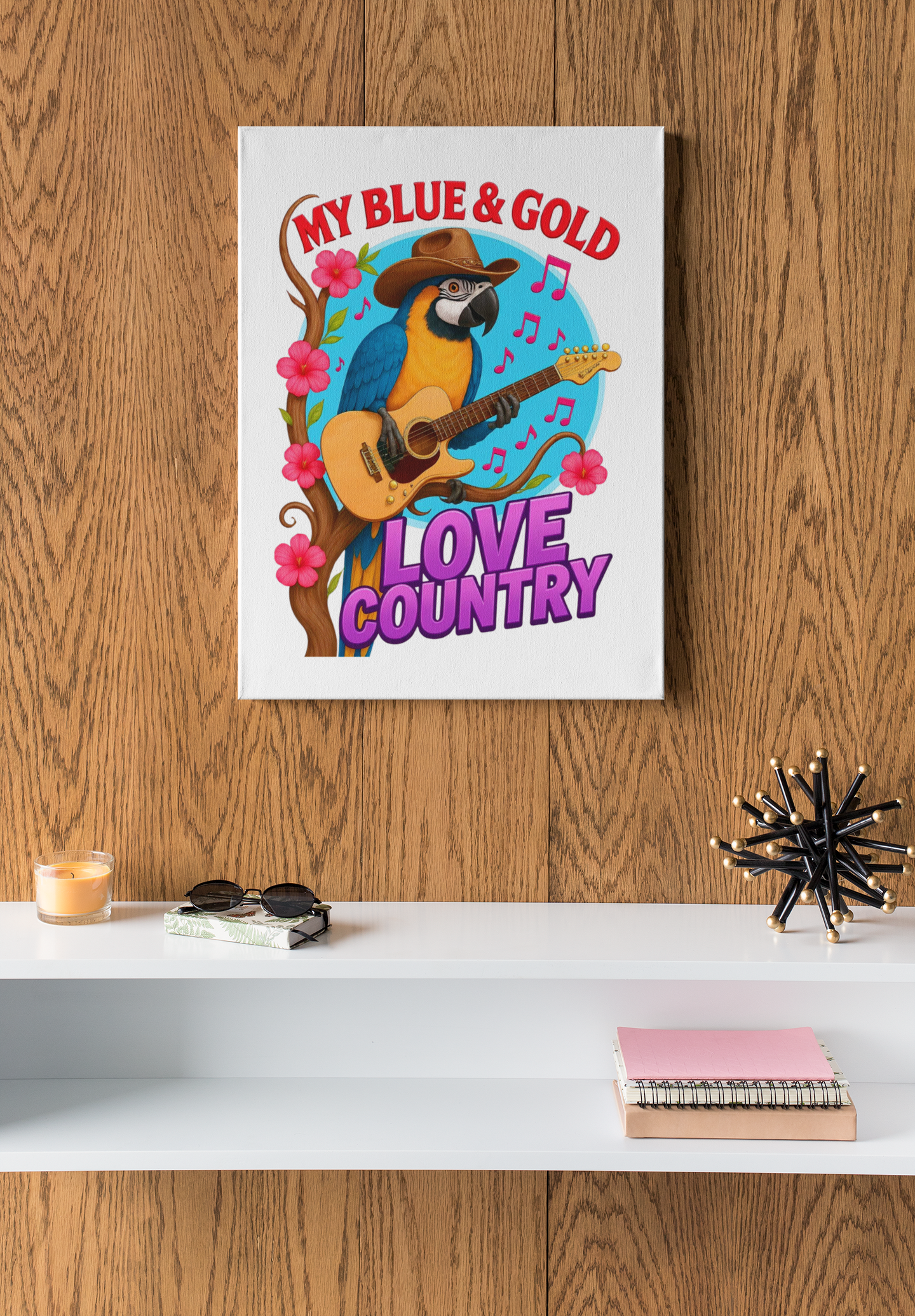 Blue & Gold Macaw Wall Hanging
