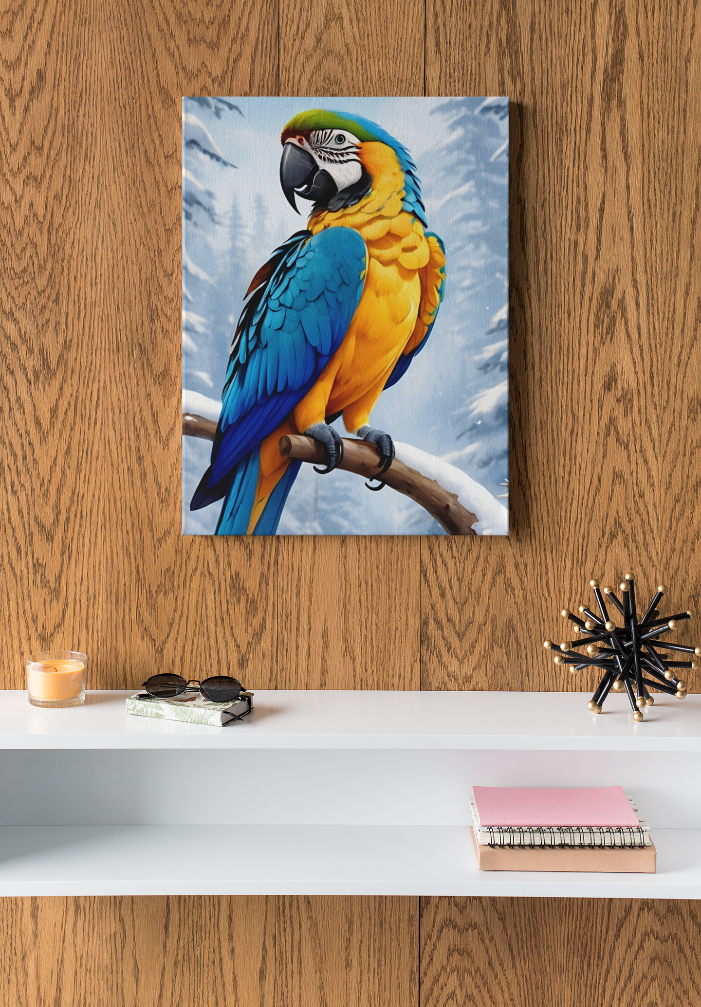 Blue & Gold Macaw Wall-Hanging