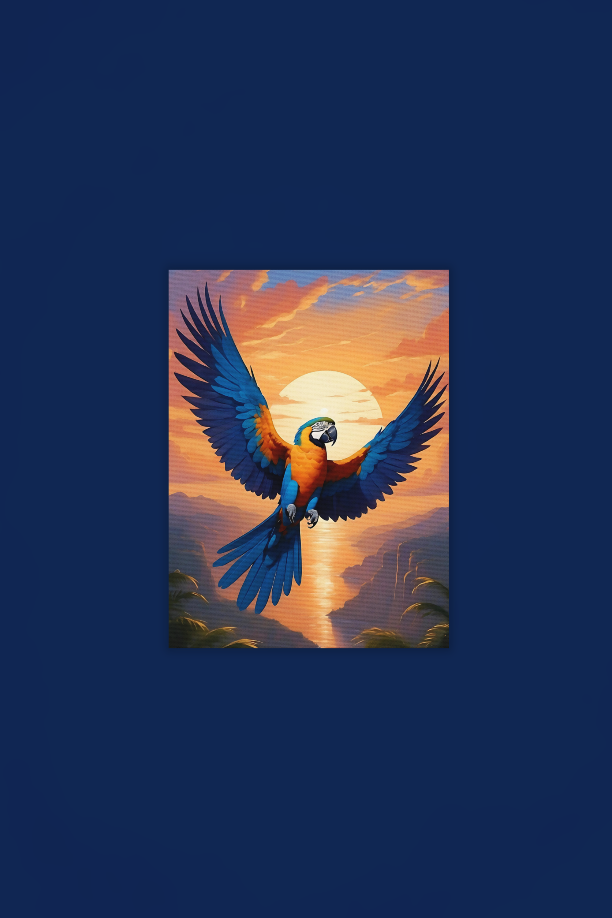 Blue & Gold Macaw Wall Hanging