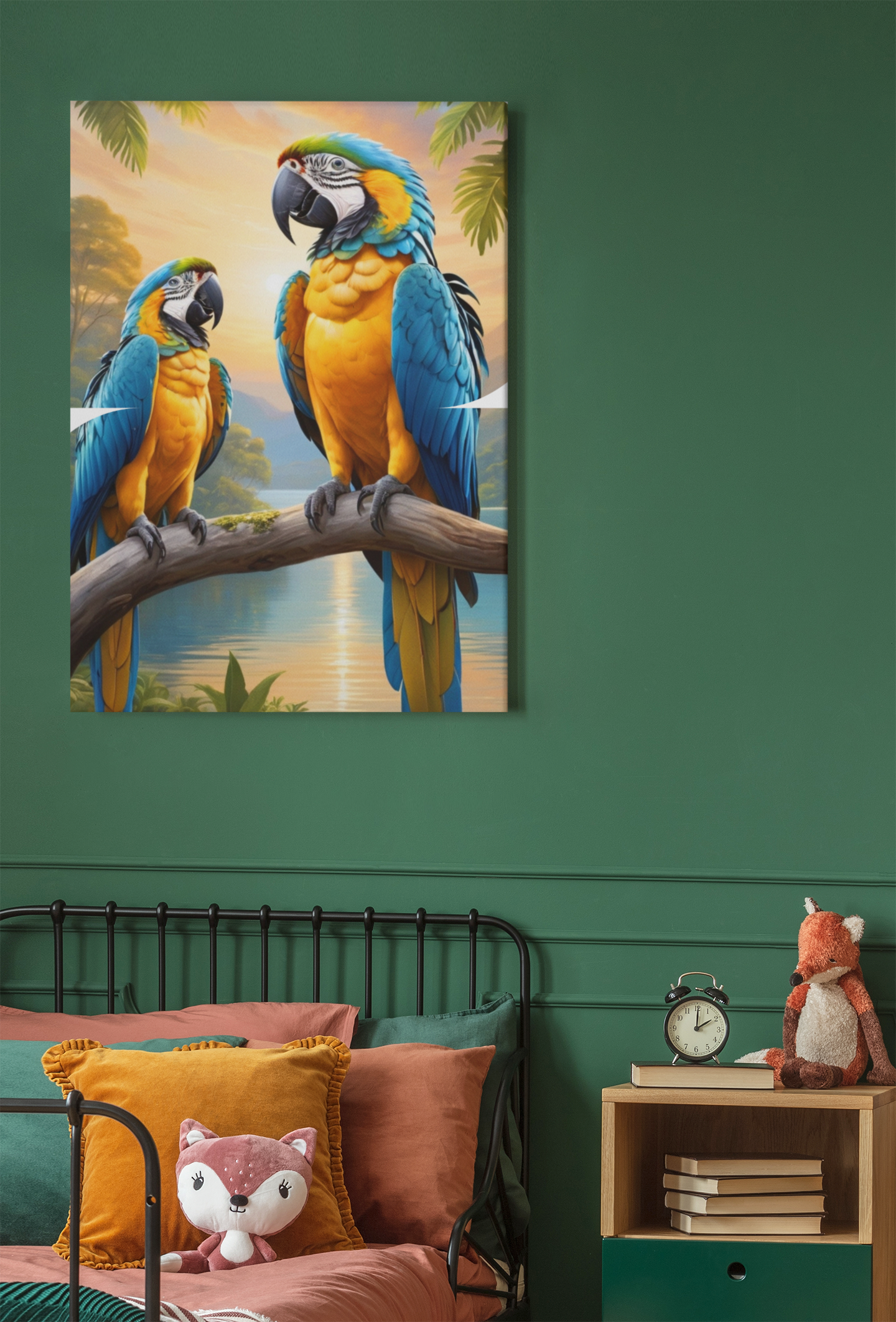 Blue & Gold Macaw's Wall-Hanging