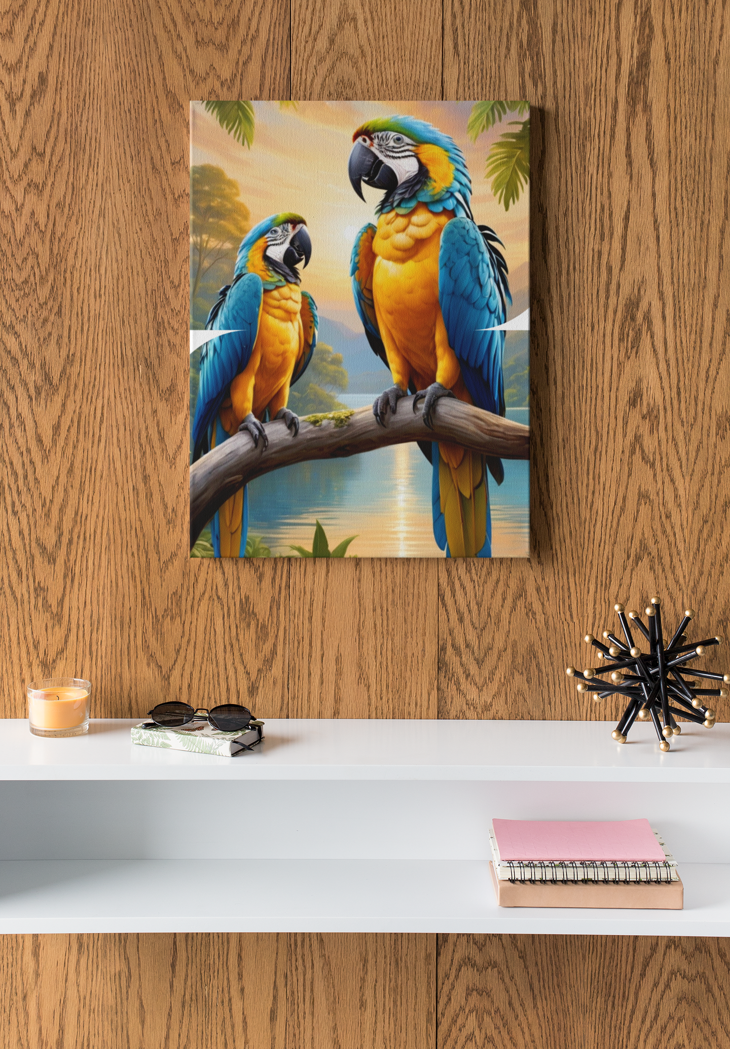 Blue & Gold Macaw's Wall-Hanging