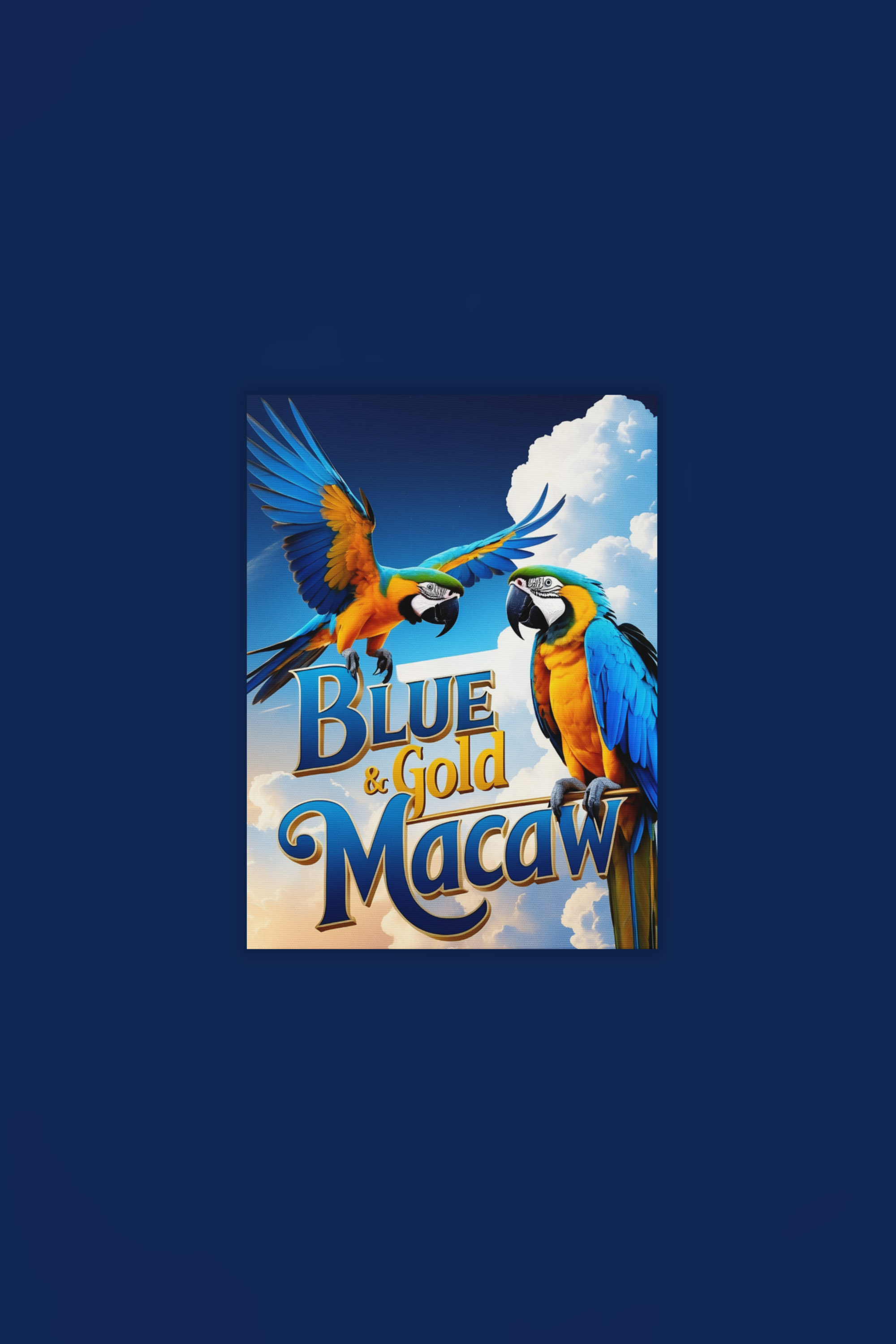 Blue & Gold Macaw Flying Wall-Hanging