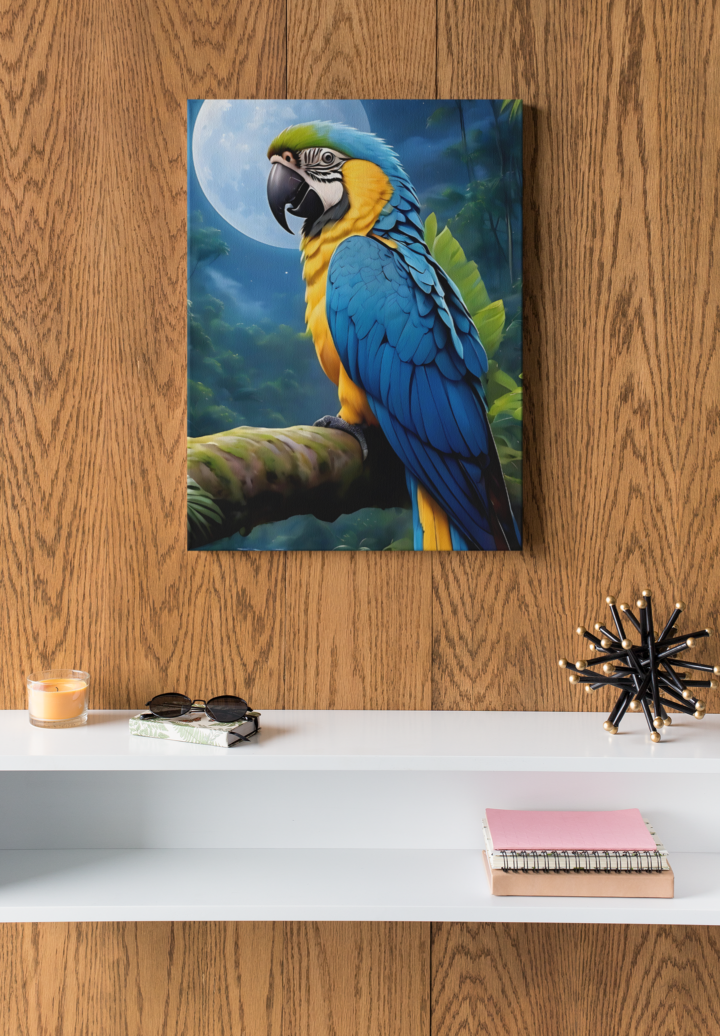 Blue & Gold Macaw Wall-Hanging