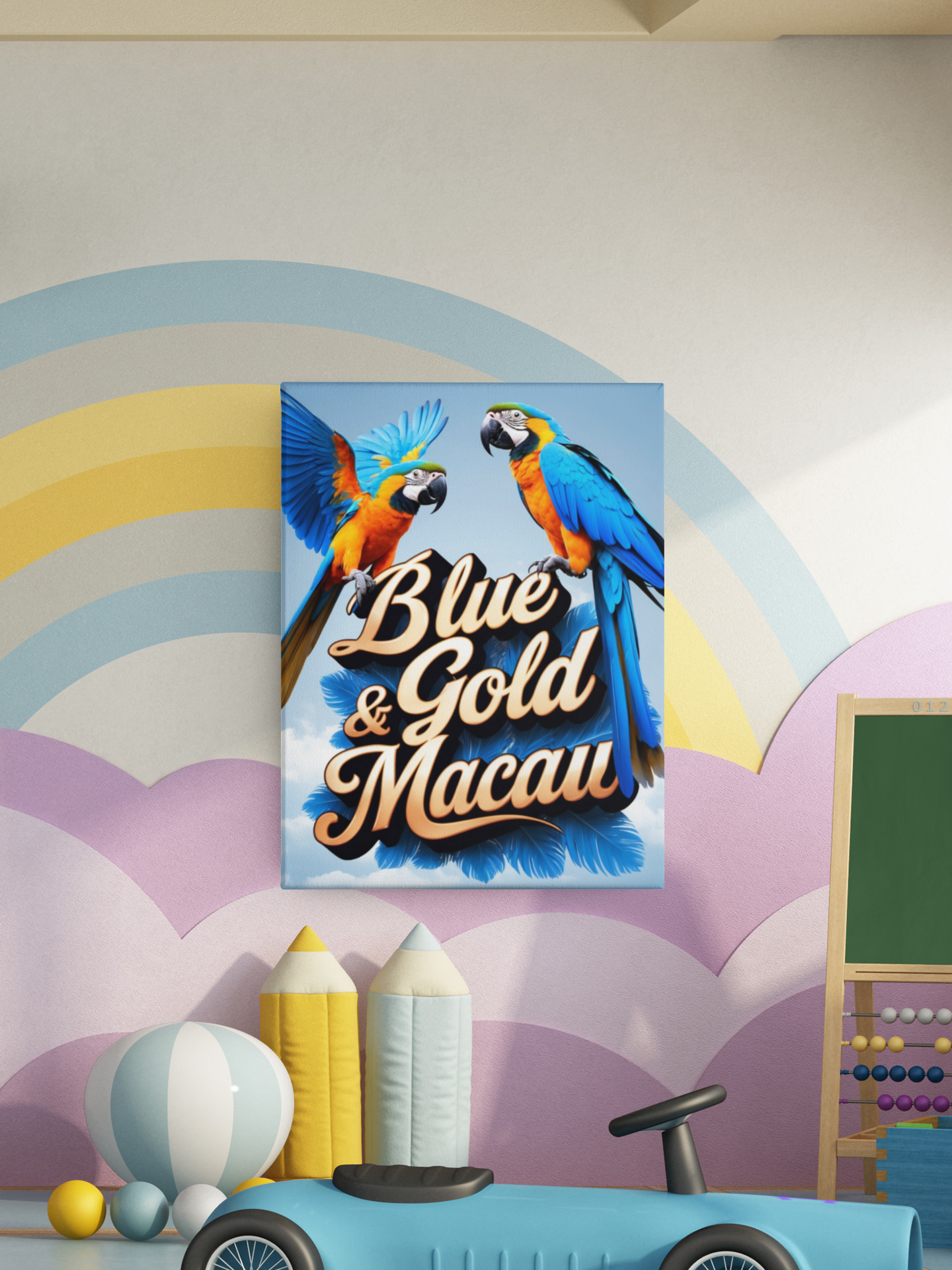 Blue & Gold Macaw Lover Wall-Hanging