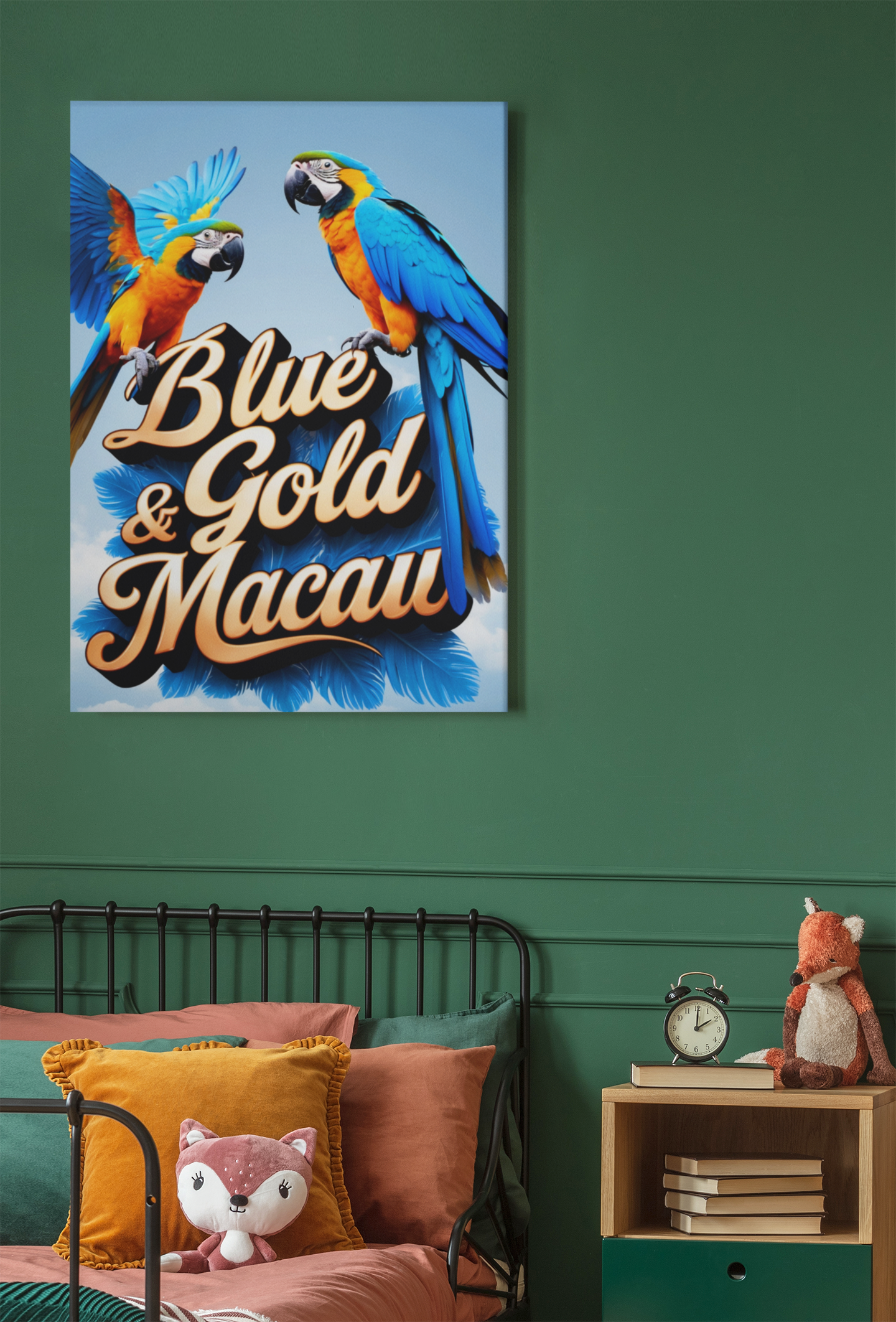 Blue & Gold Macaw Lover Wall-Hanging