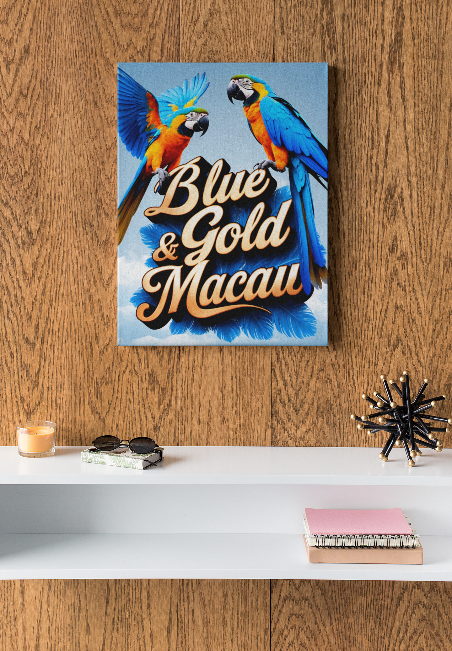 Blue & Gold Macaw Lover Wall-Hanging