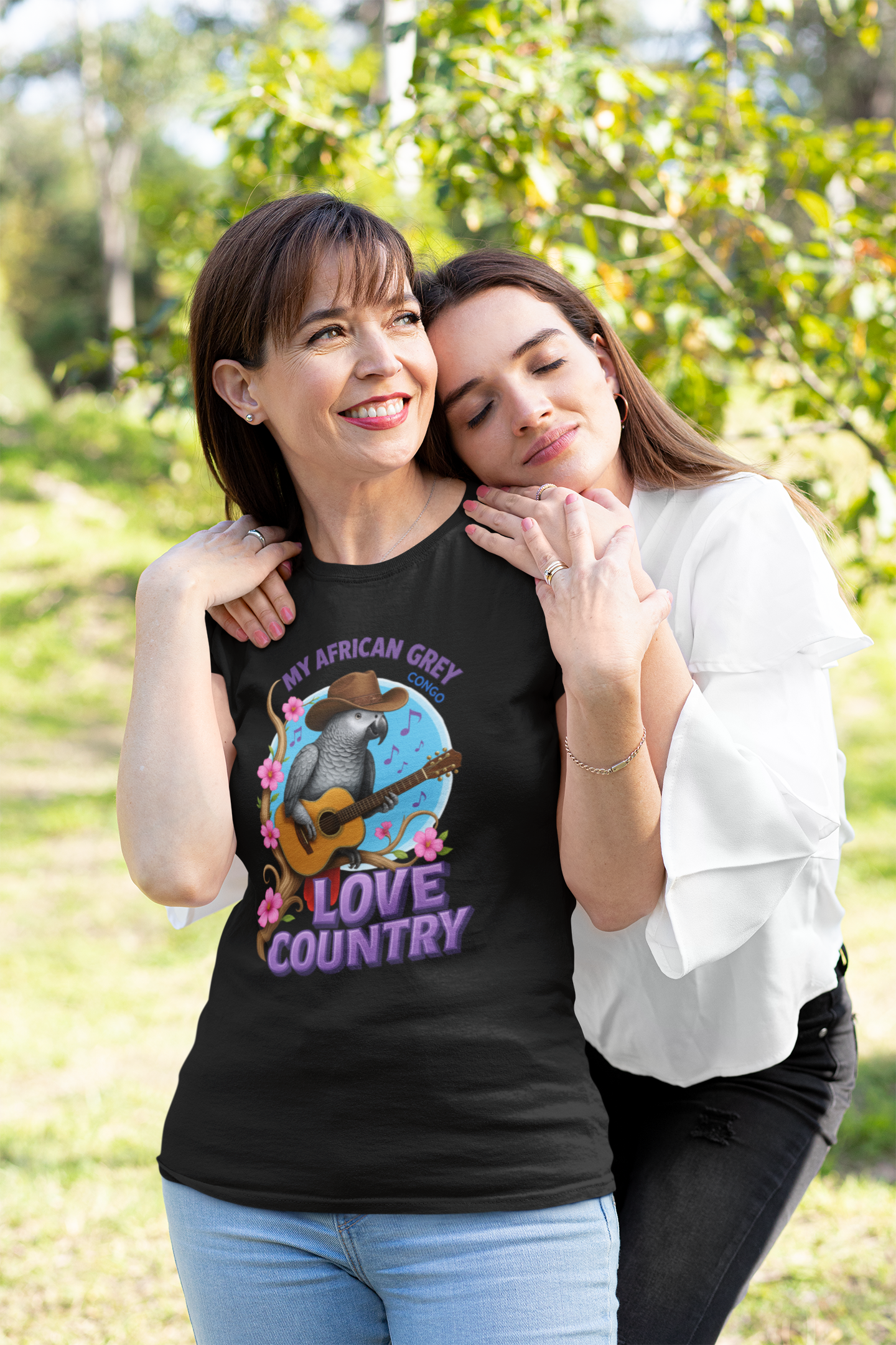 African Grey Congo Love Country T-Shirt