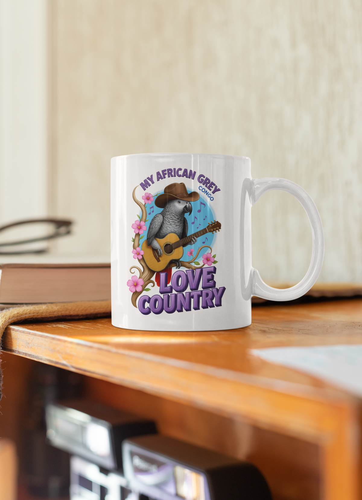 African Grey Congo Love Country Mug