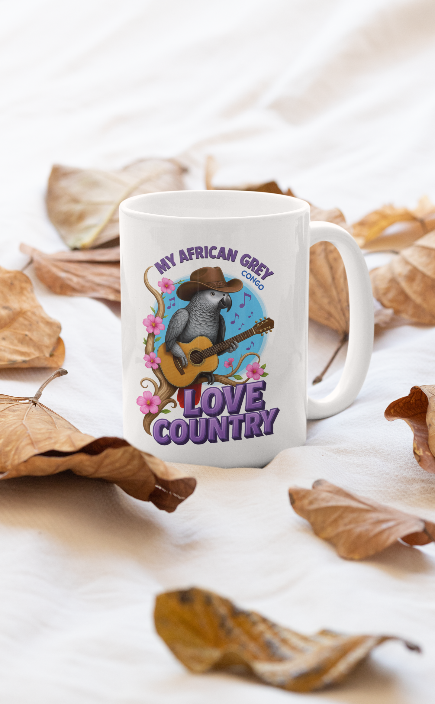 African Grey Congo Love Country Mug