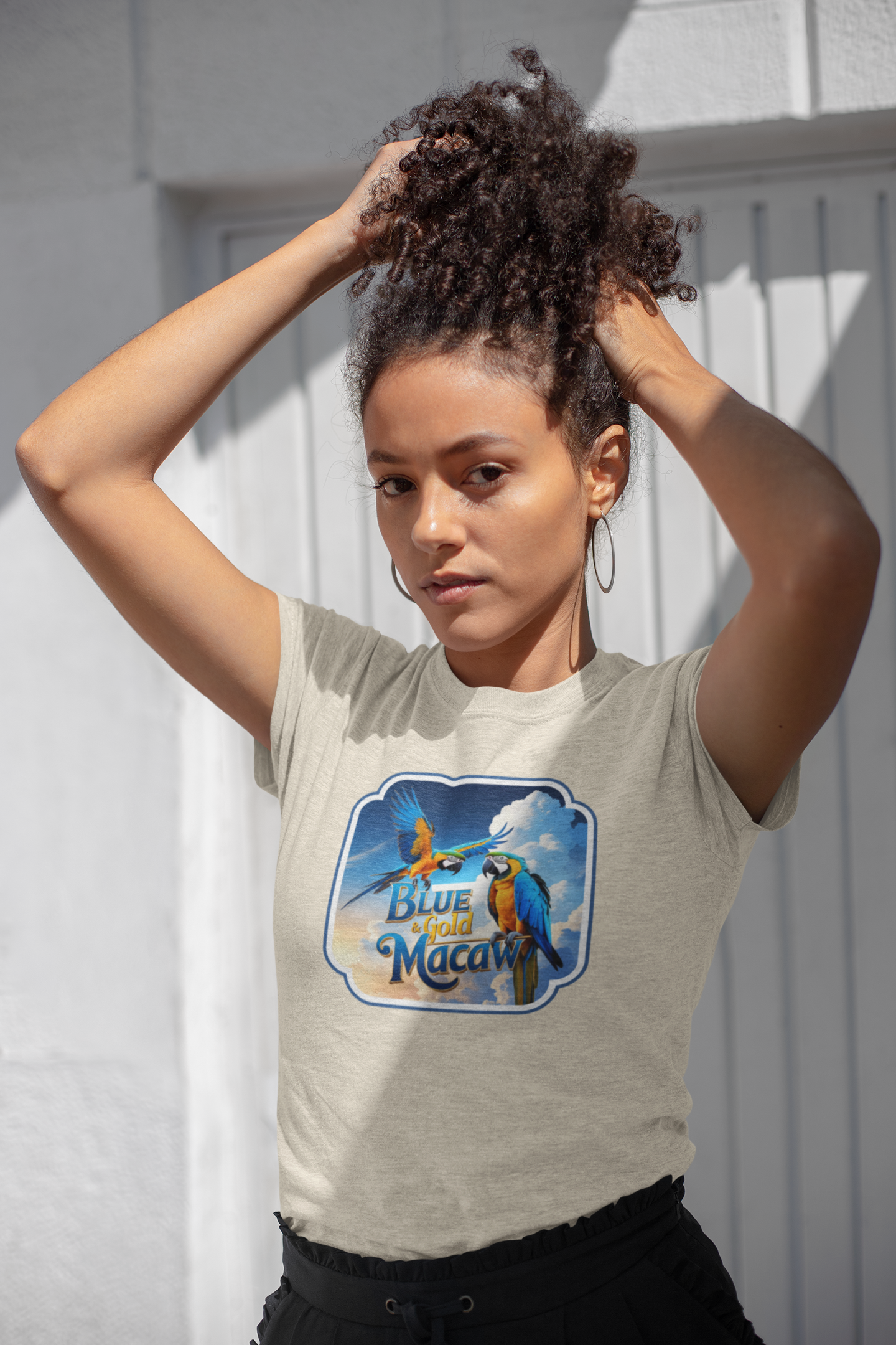 Blue & Gold Macaw Cotton Tee