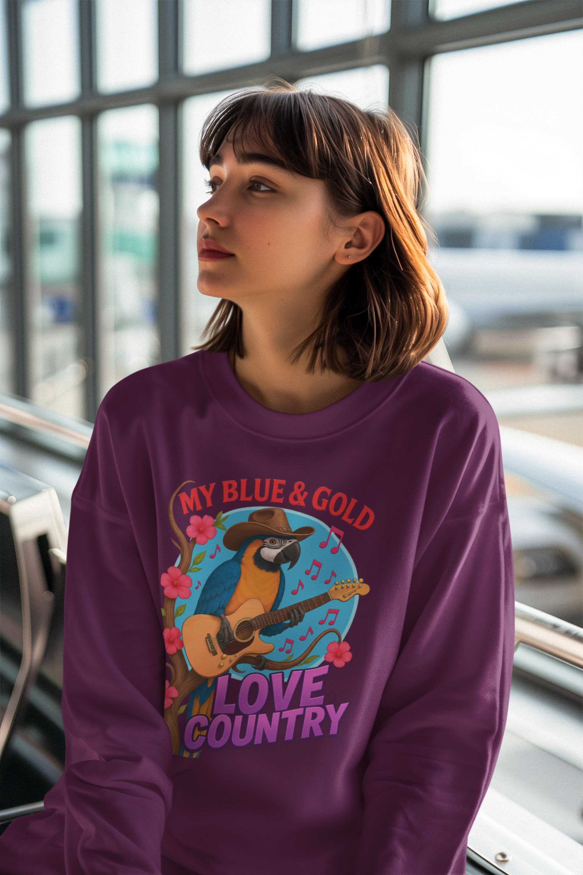 Blue & Gold Love Country Sweatshirt