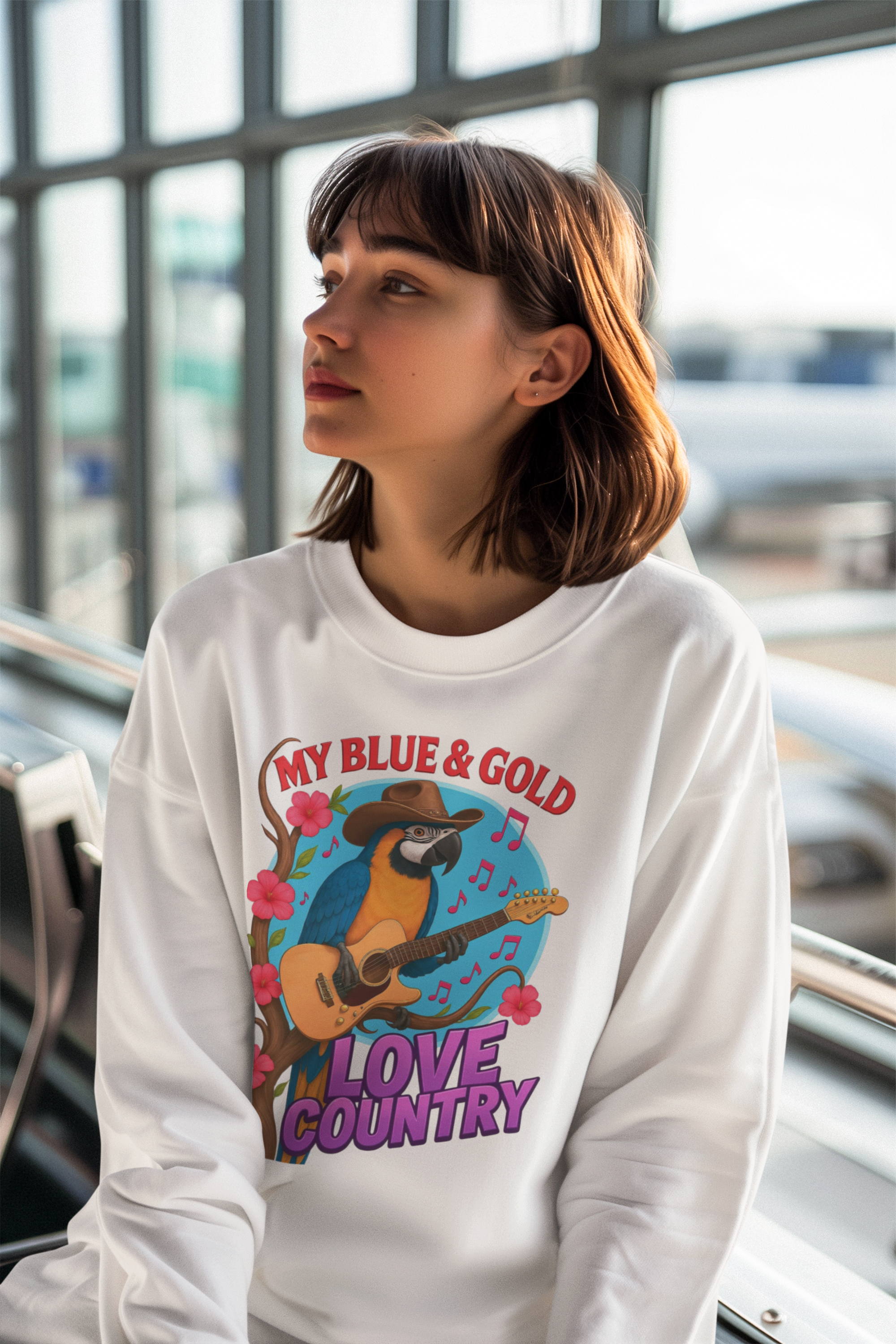 Blue & Gold Love Country Sweatshirt