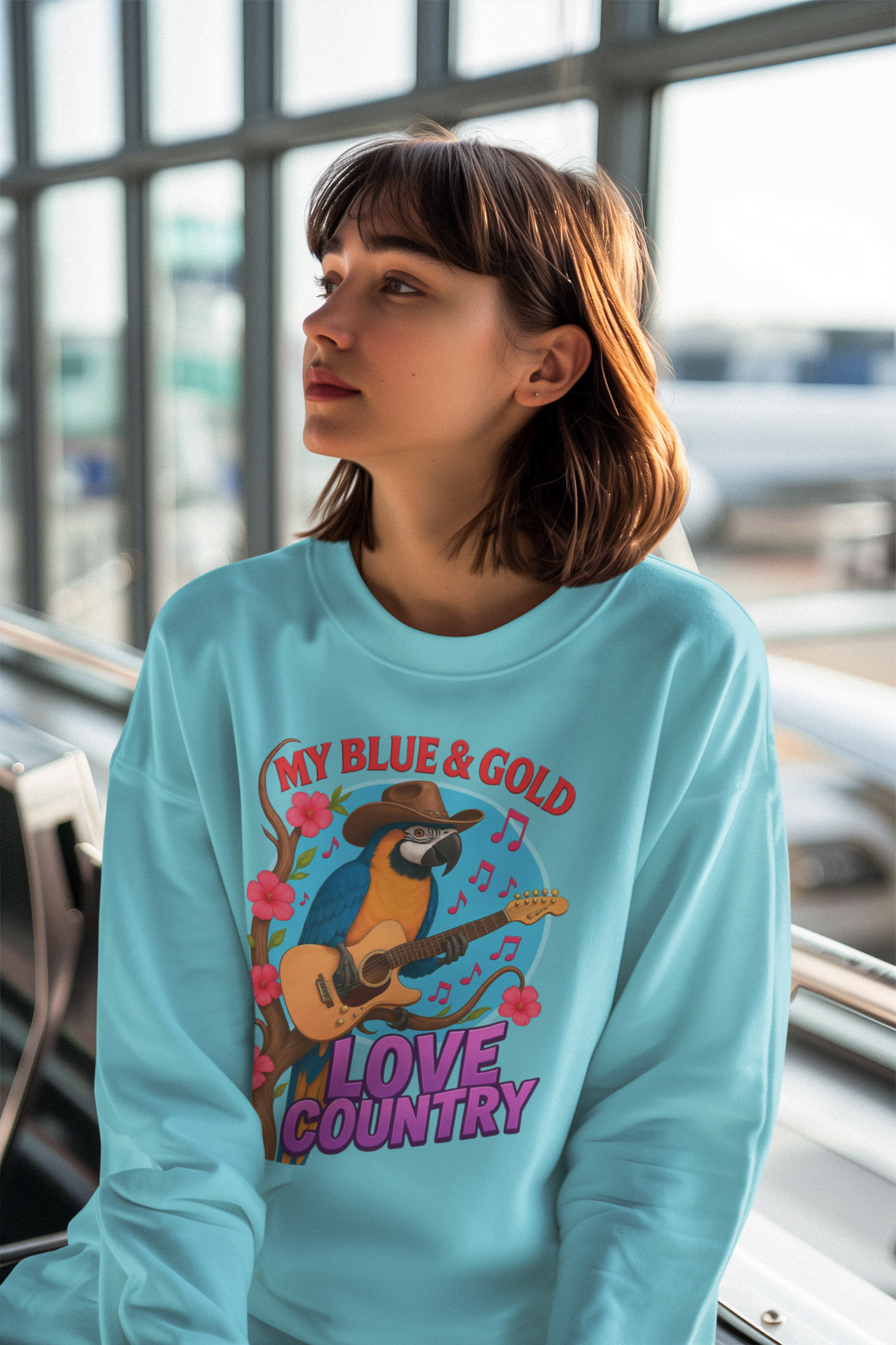 Blue & Gold Love Country Sweatshirt