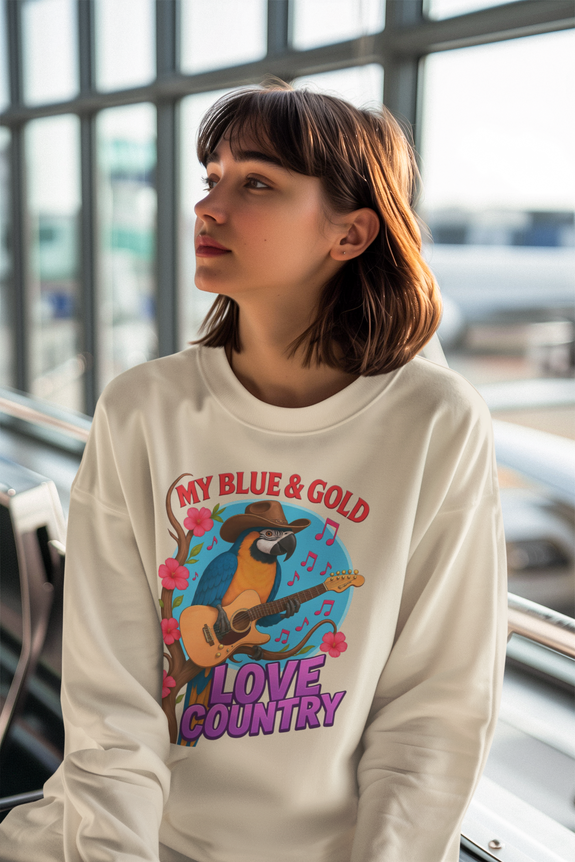 Blue & Gold Love Country Sweatshirt