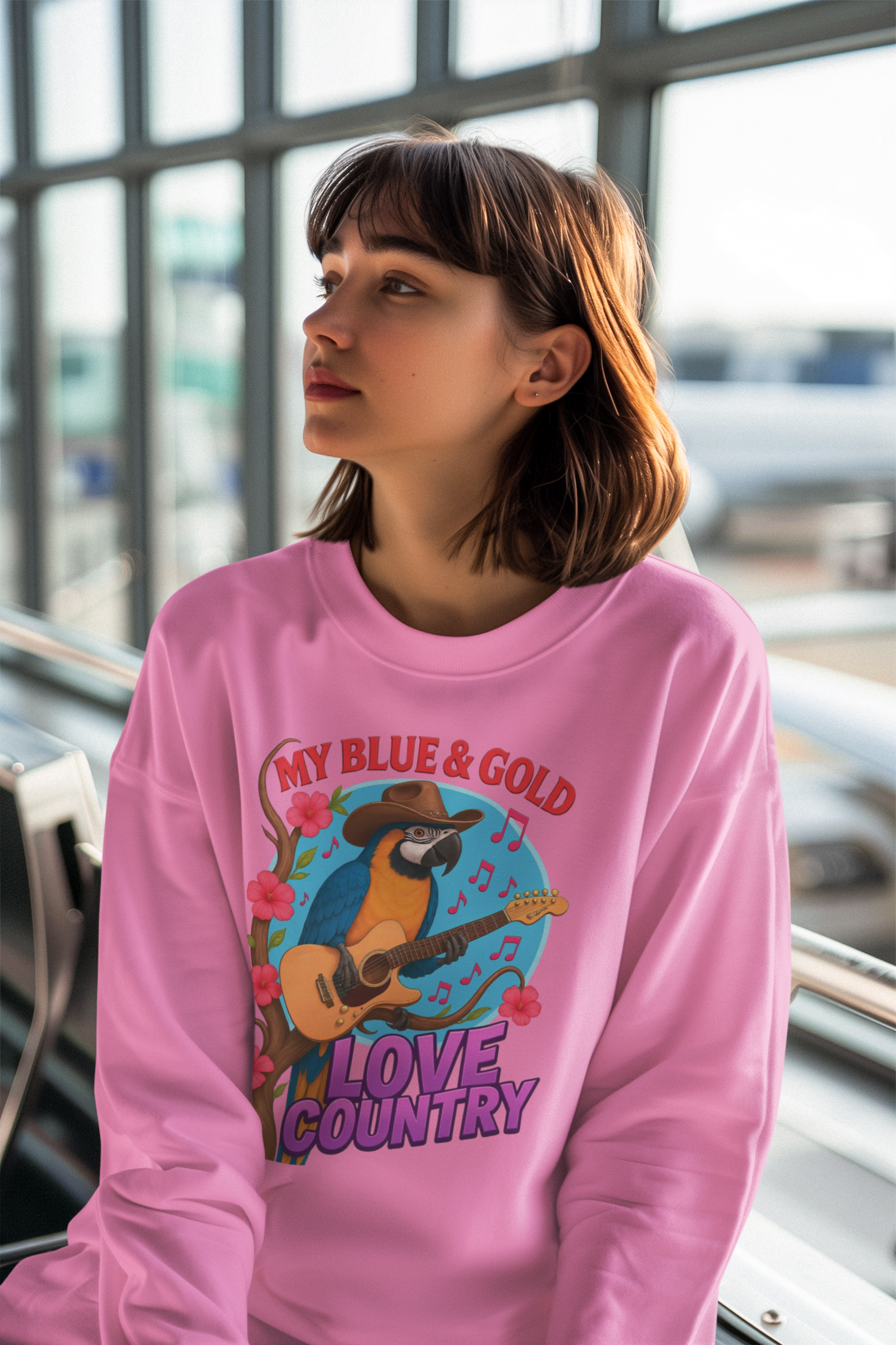 Blue & Gold Love Country Sweatshirt