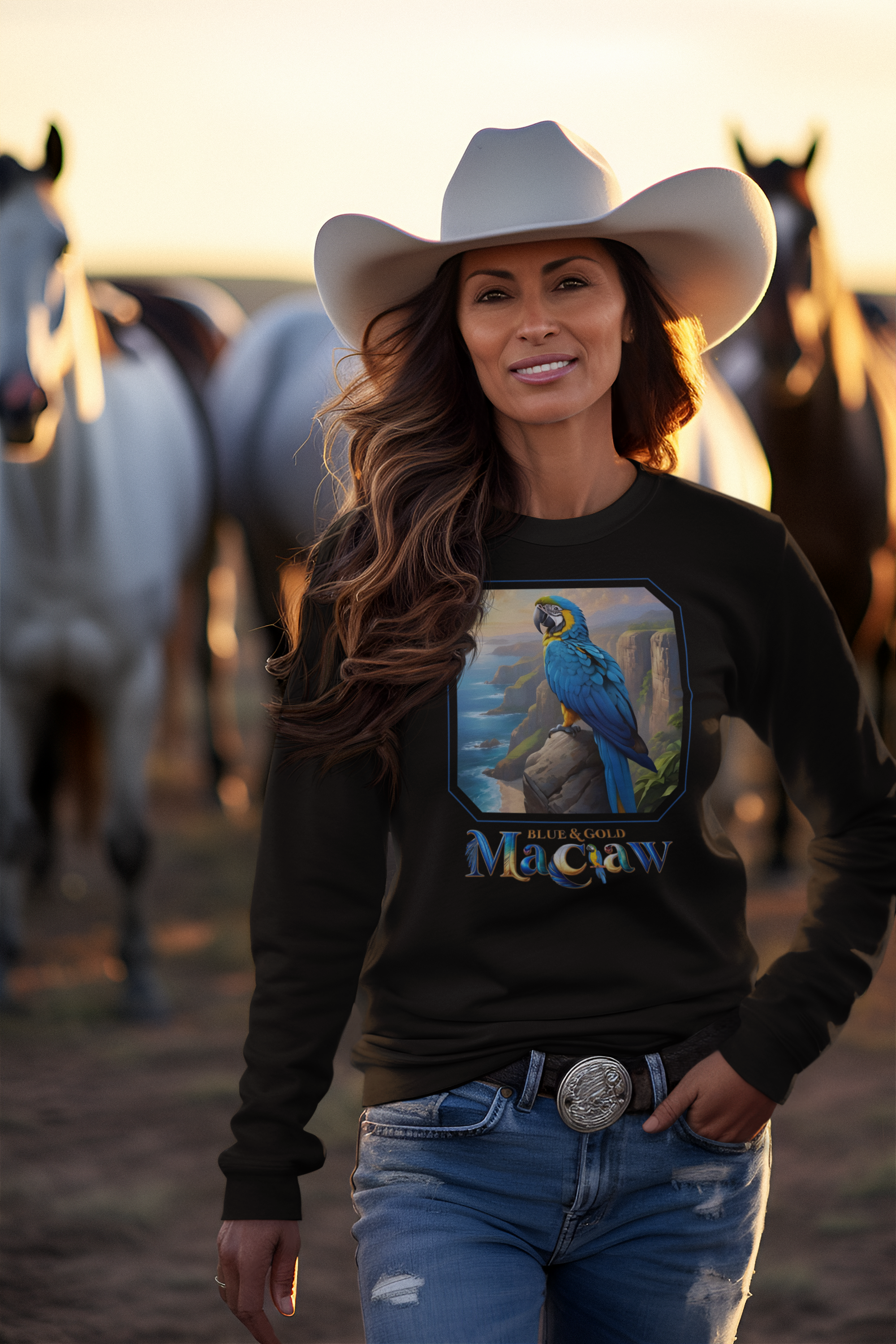 Blue & Gold Macaw Nature Sweatshirt