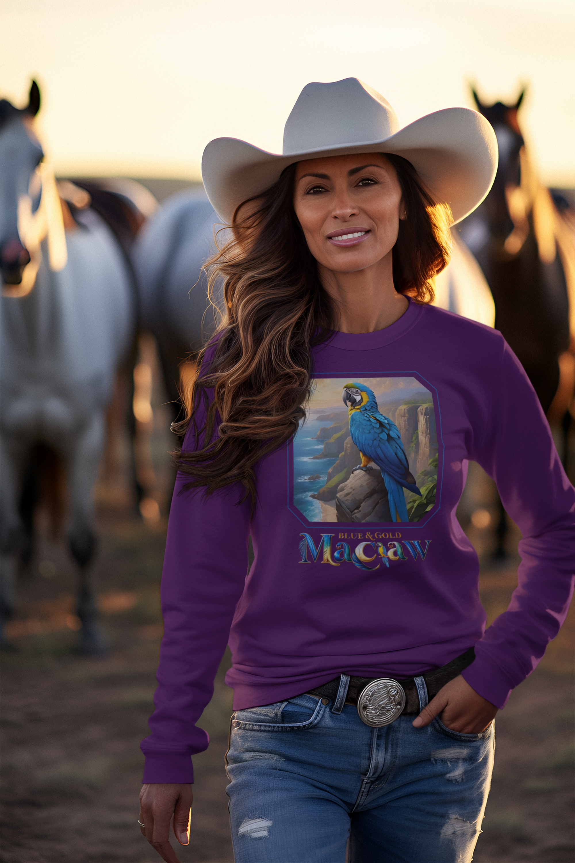 Blue & Gold Macaw Sweatshirt