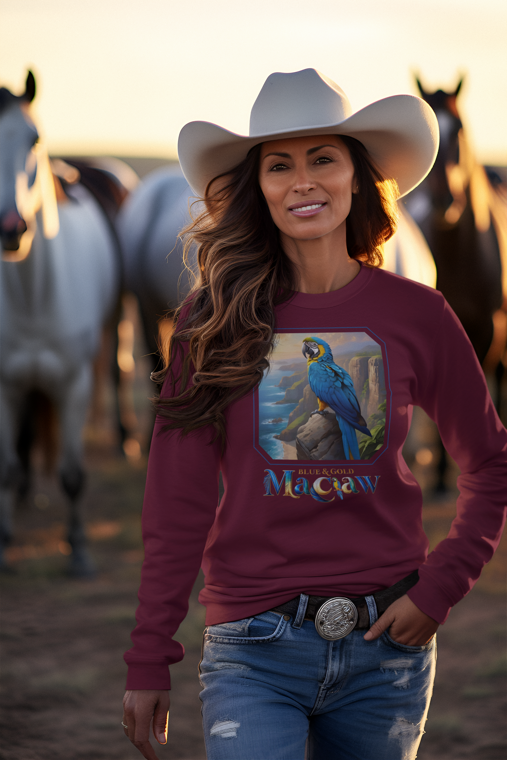 Blue & Gold Macaw Nature Sweatshirt
