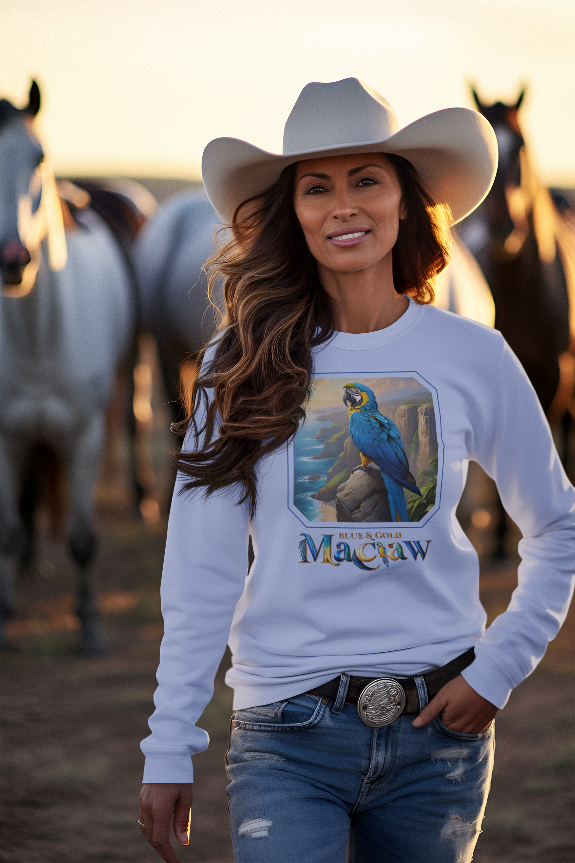 Blue & Gold Macaw Sweatshirt