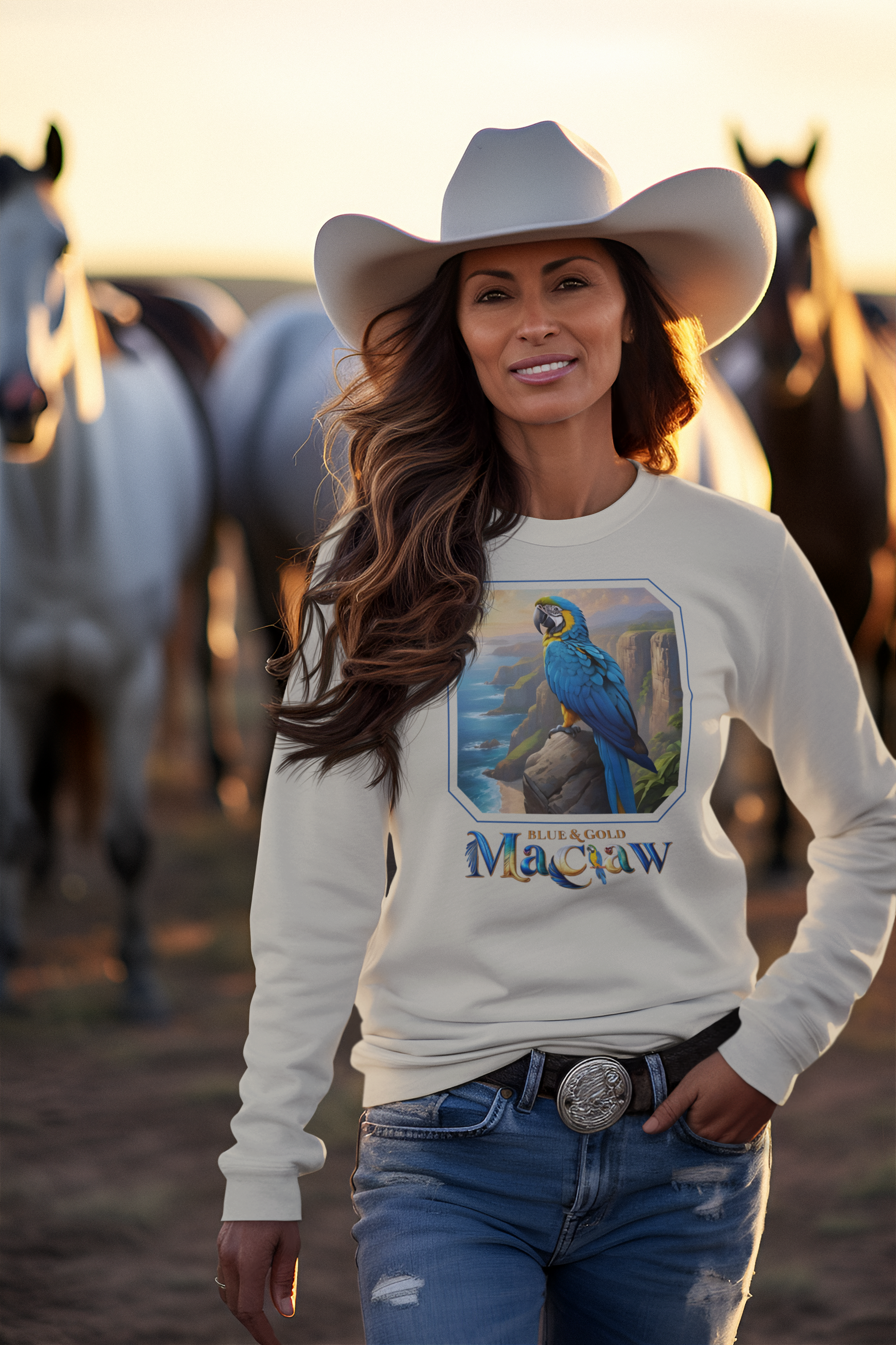 Blue & Gold Macaw Sweatshirt